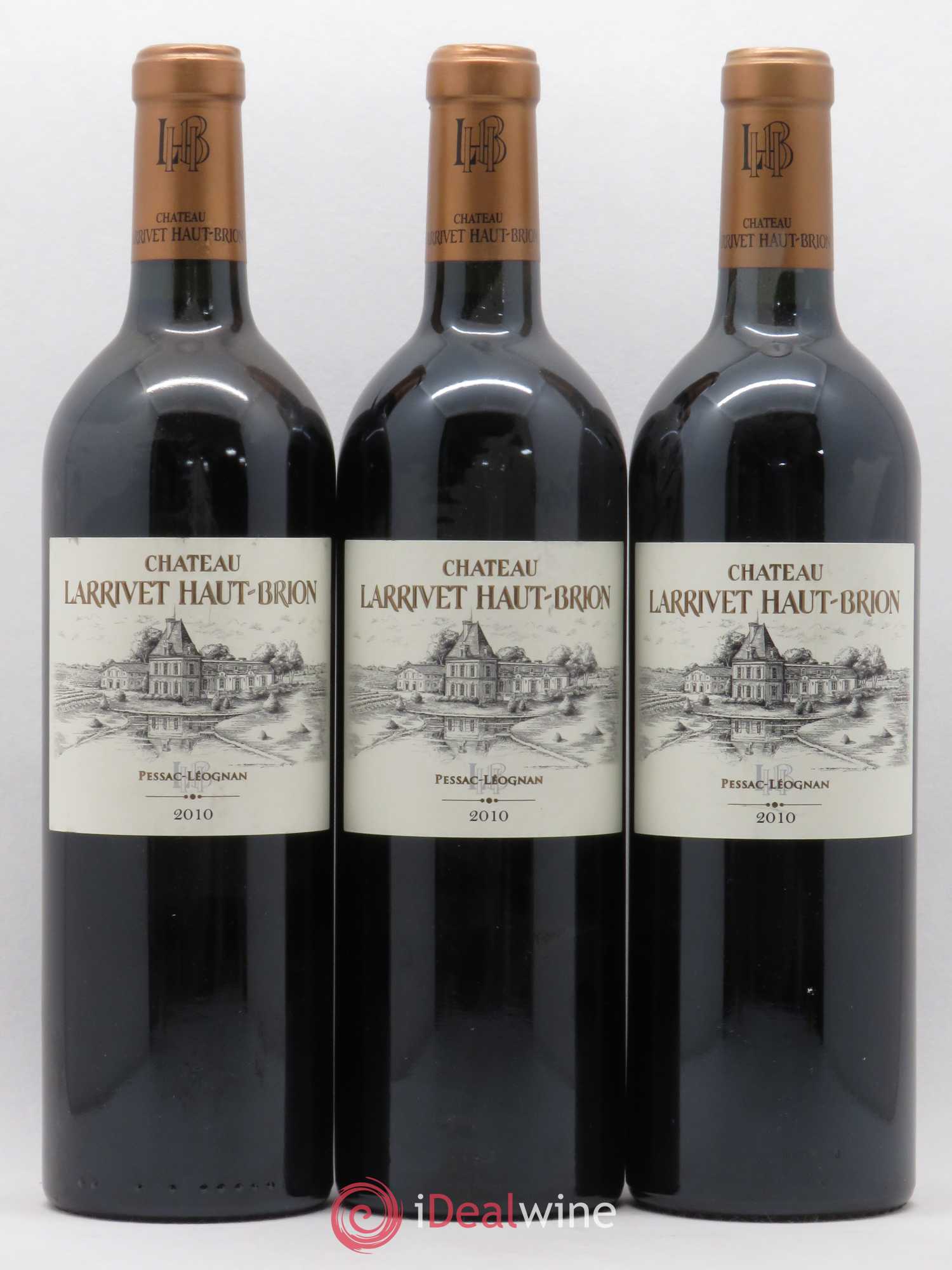 Château Larrivet Haut-Brion 2010 - Lot de 12 bouteilles - 1