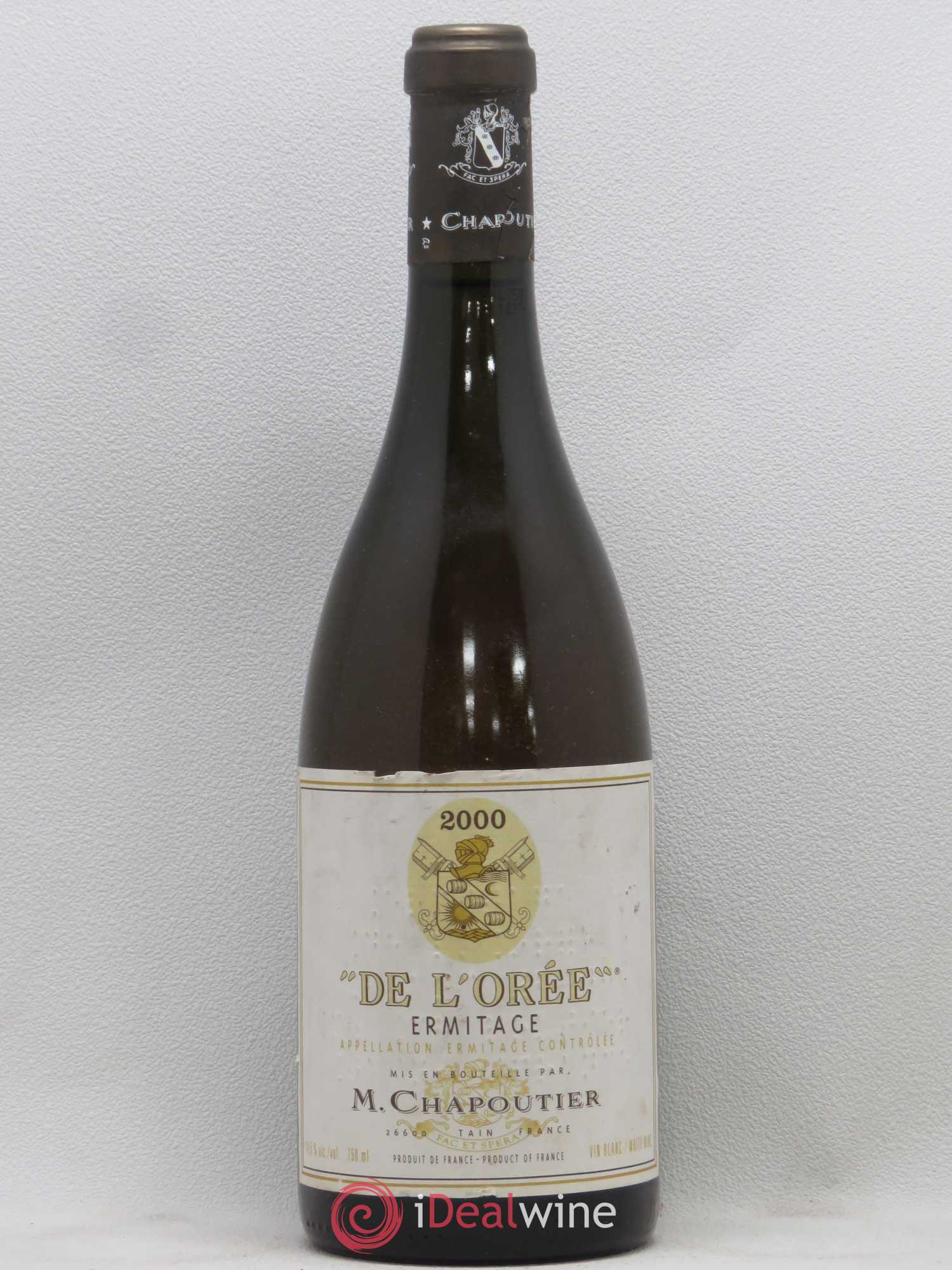 Hermitage Ermitage de l'Orée Chapoutier 2000 - Lot de 1 bouteille - 0