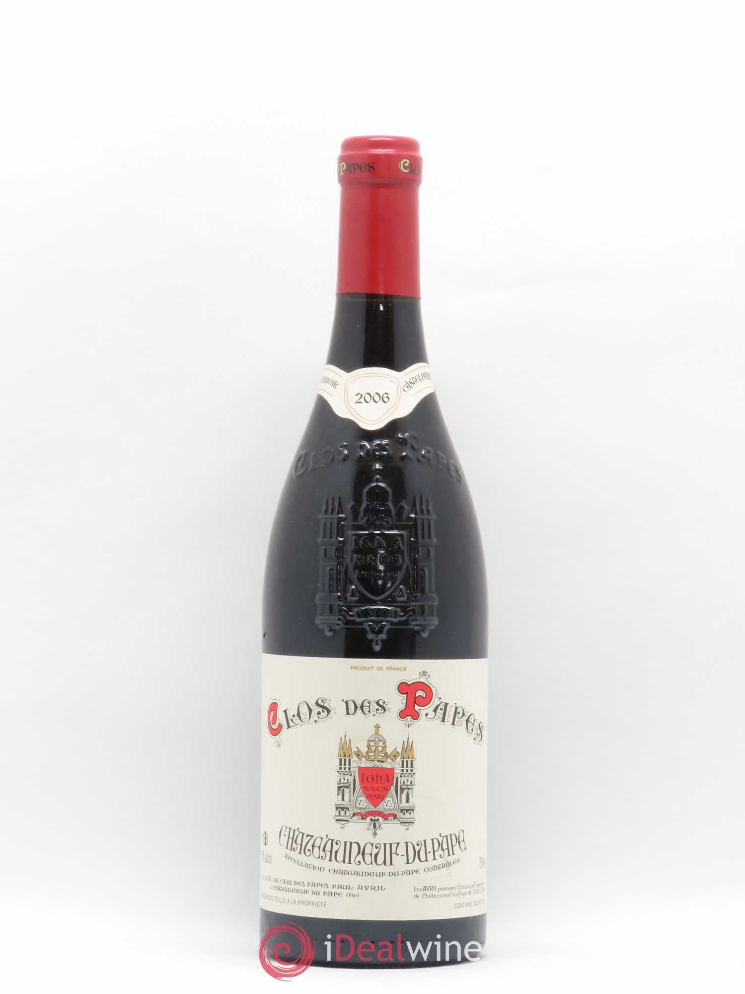 Châteauneuf-du-Pape Clos des Papes - Paul Avril 2006 - Lot de 1 bouteille - 0