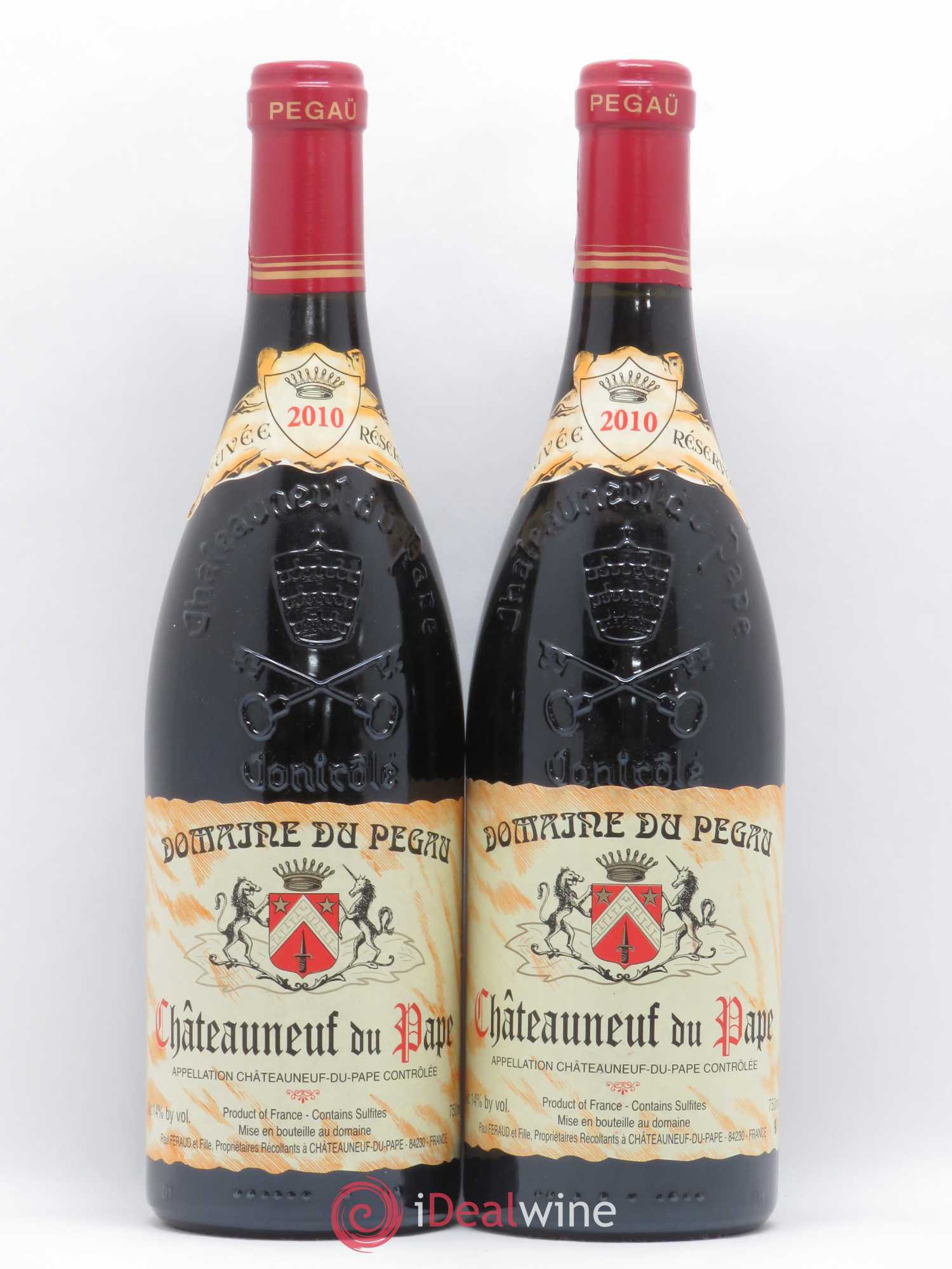 Châteauneuf-du-Pape Domaine du Pégau Cuvée Réservée Paul et Laurence Féraud 2010 - Lot de 2 bouteilles - 0