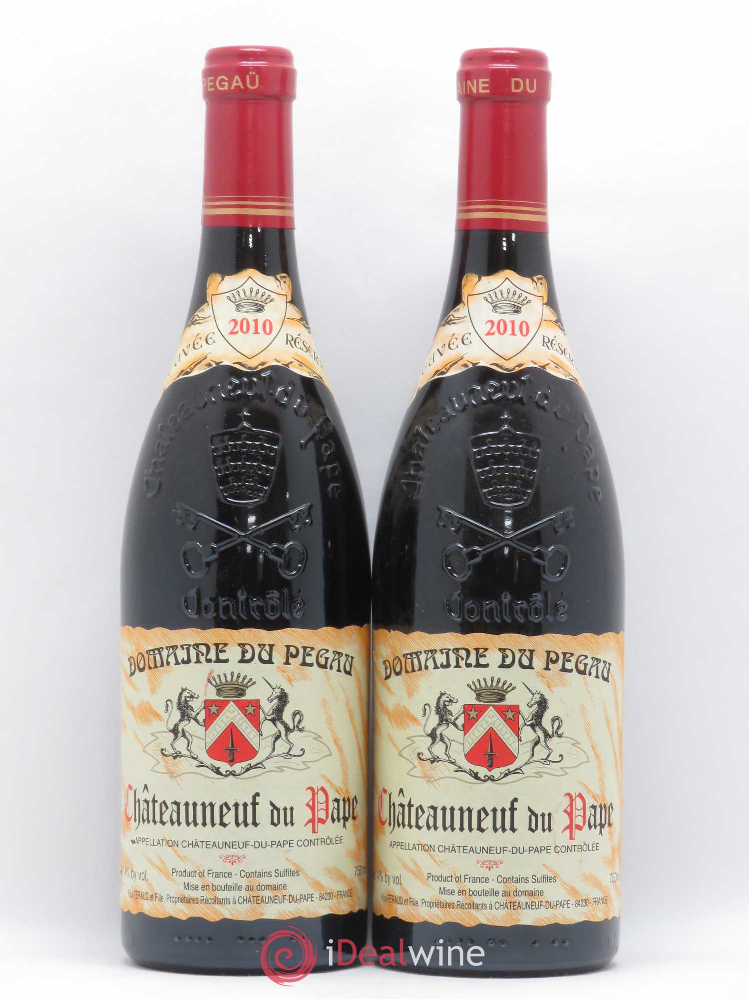 Châteauneuf-du-Pape Domaine du Pégau Cuvée Réservée Paul et Laurence Féraud 2010 - Lot de 2 bouteilles - 0