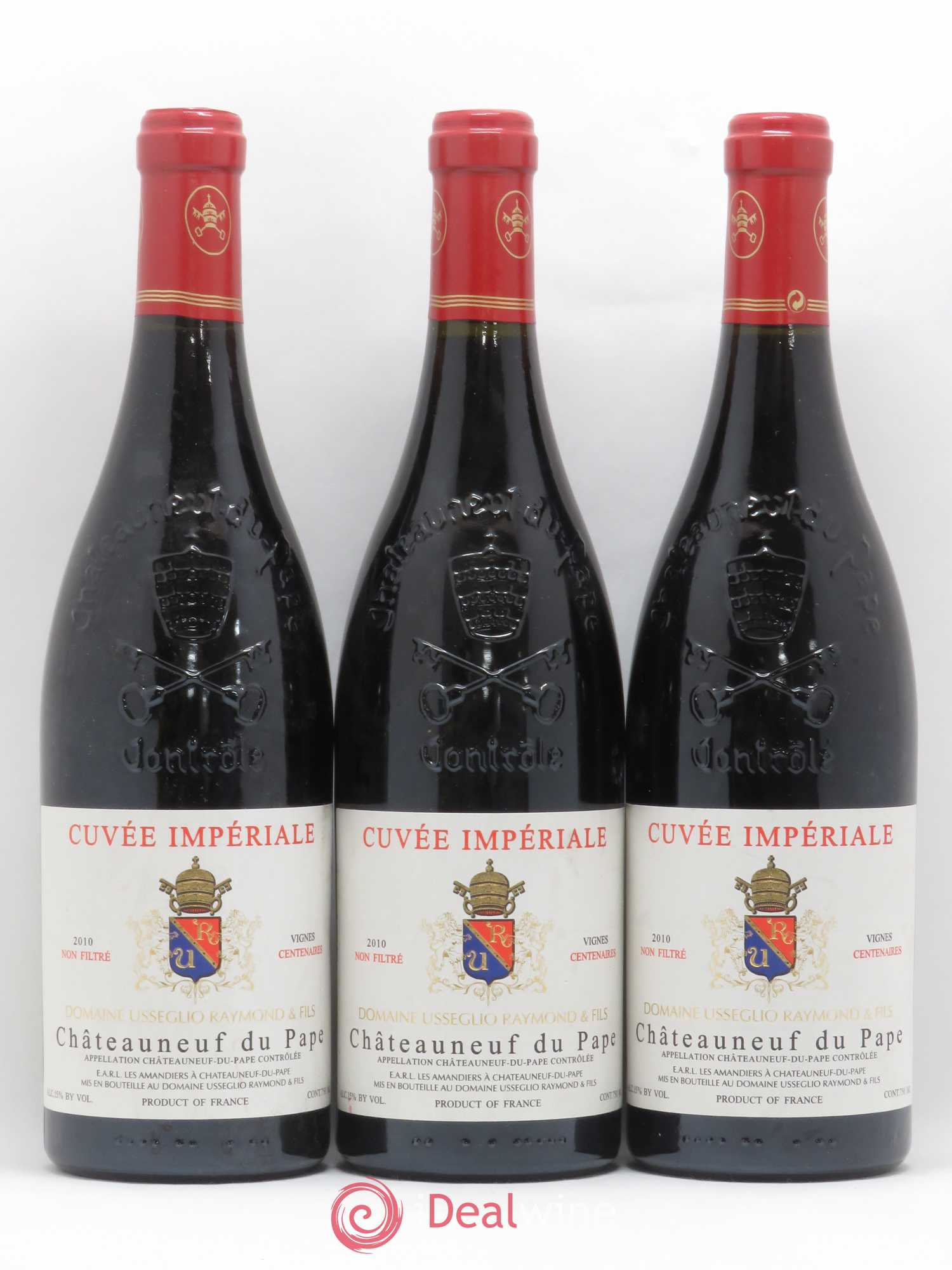 Châteauneuf-du-Pape Cuvée Impériale Raymond Usseglio & Fils (Domaine) 2010 - Lot de 3 bouteilles - 0