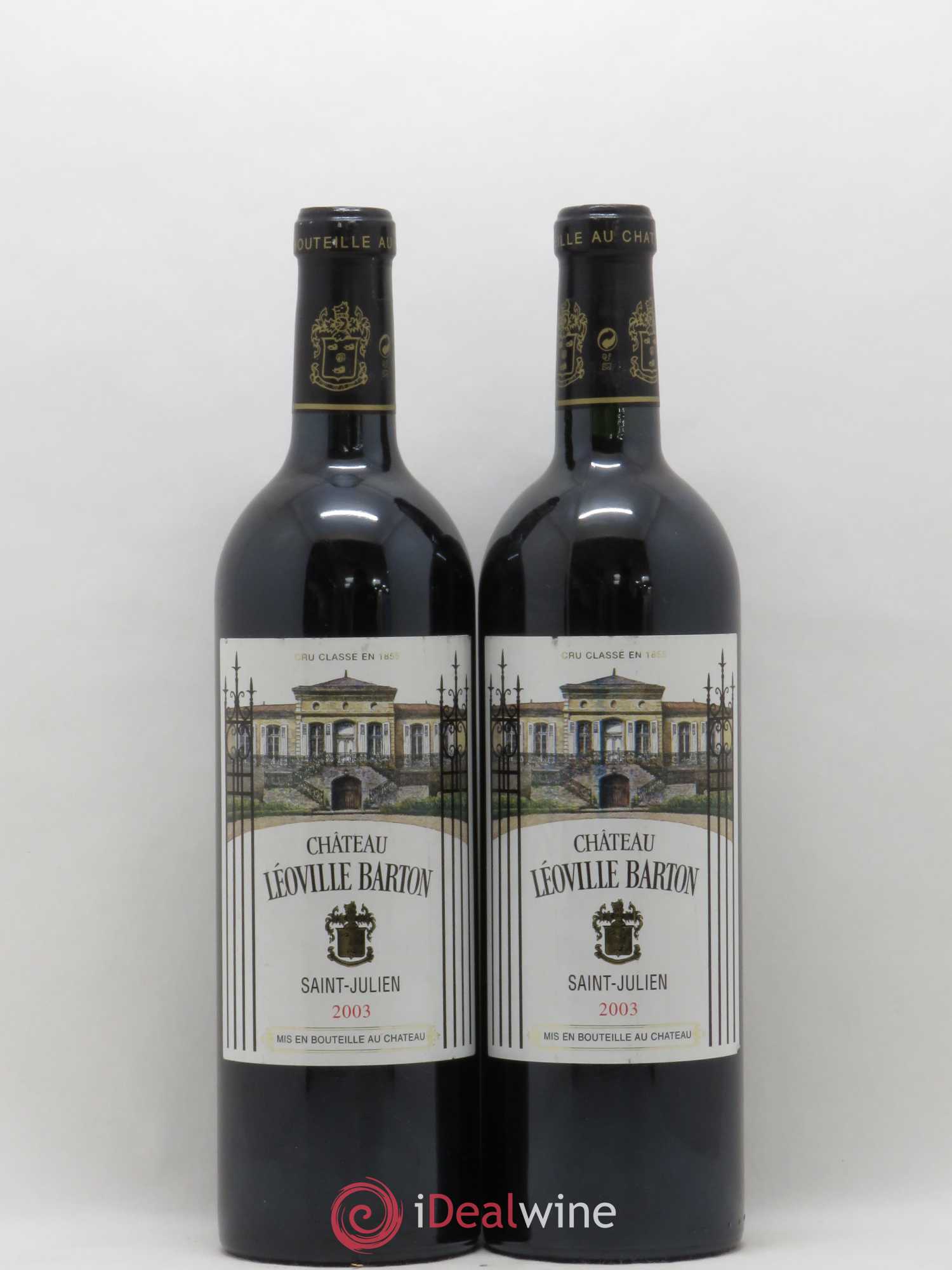 Château Léoville Barton 2ème Grand Cru Classé 2003 - Lot de 2 bouteilles - 0
