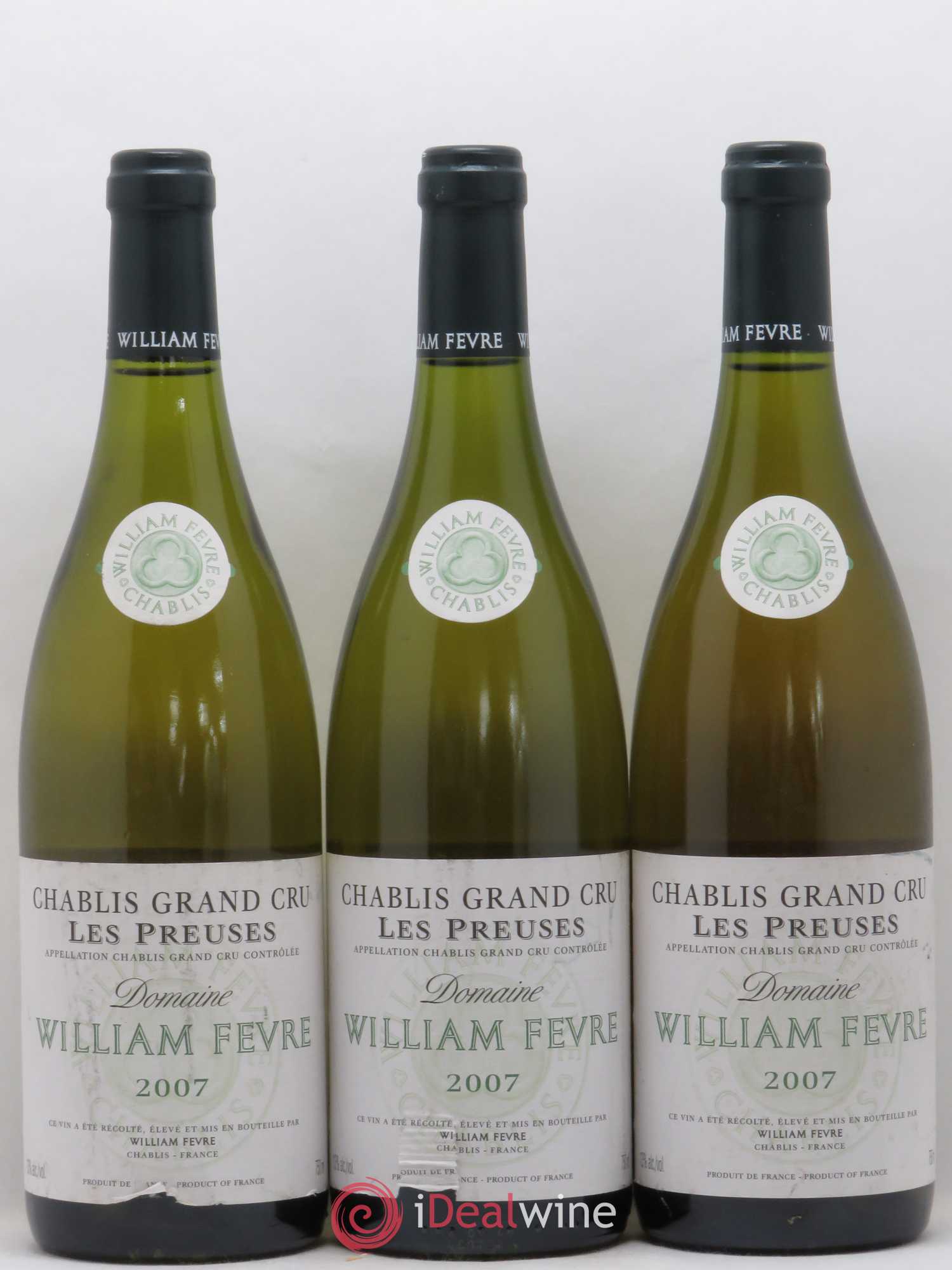 Chablis Grand Cru les Preuses William Fèvre 2007 - Lot de 3 bouteilles - 0