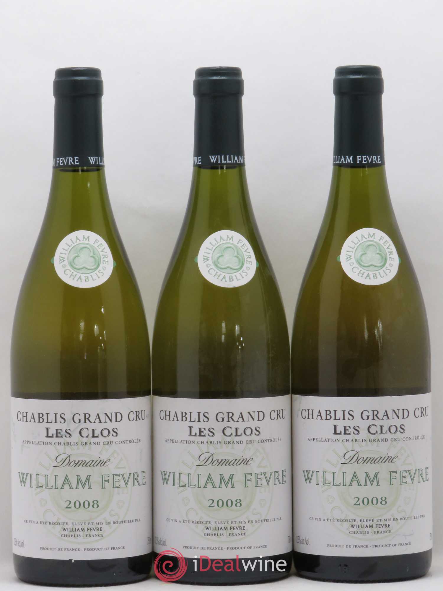 Chablis Grand Cru Les Clos William Fèvre 2008 - Posten von 3 Flaschen - 0