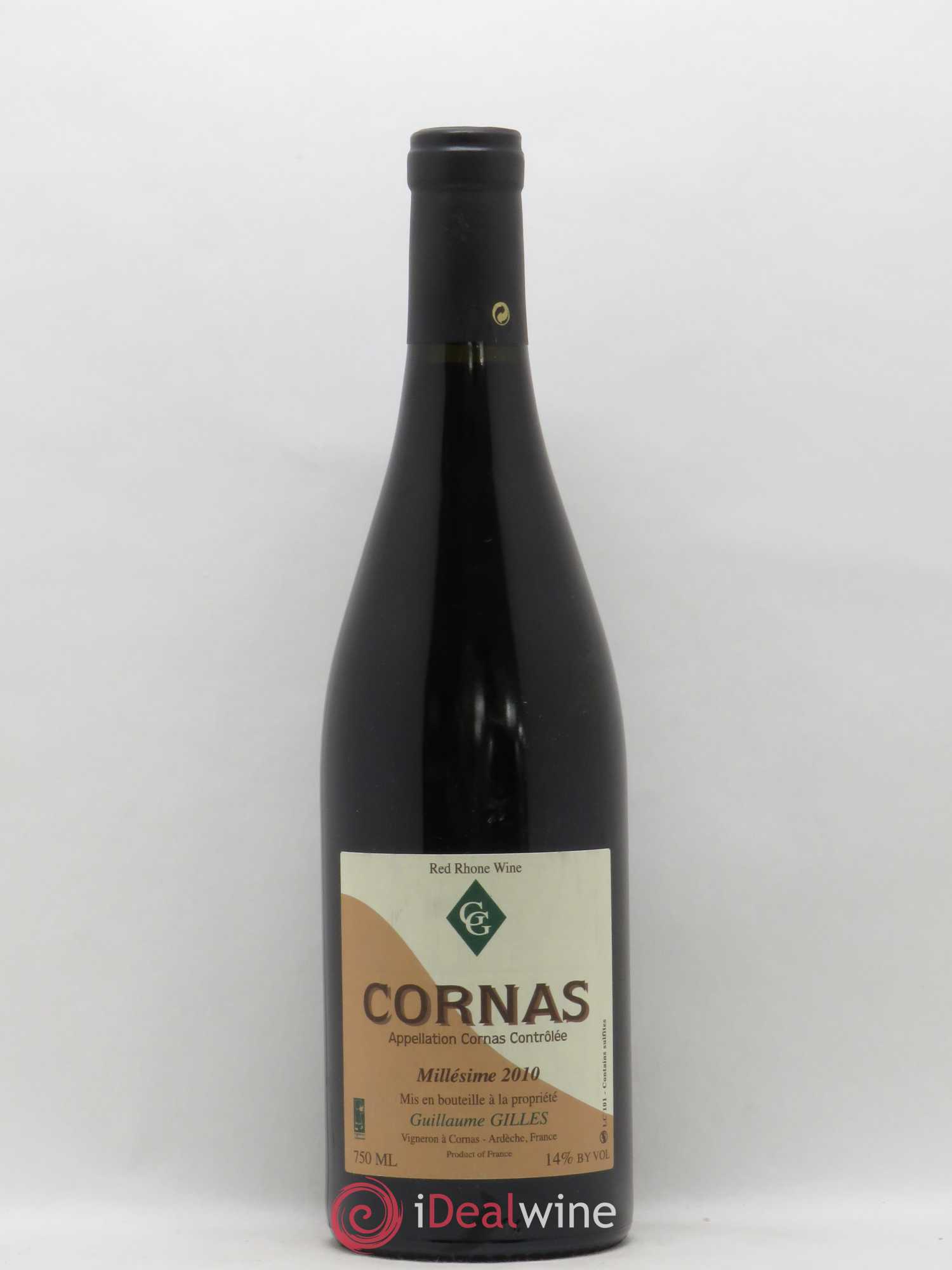 Cornas Chaillots Guillaume Gilles (Domaine) 2010 - Lot de 1 bouteille - 0