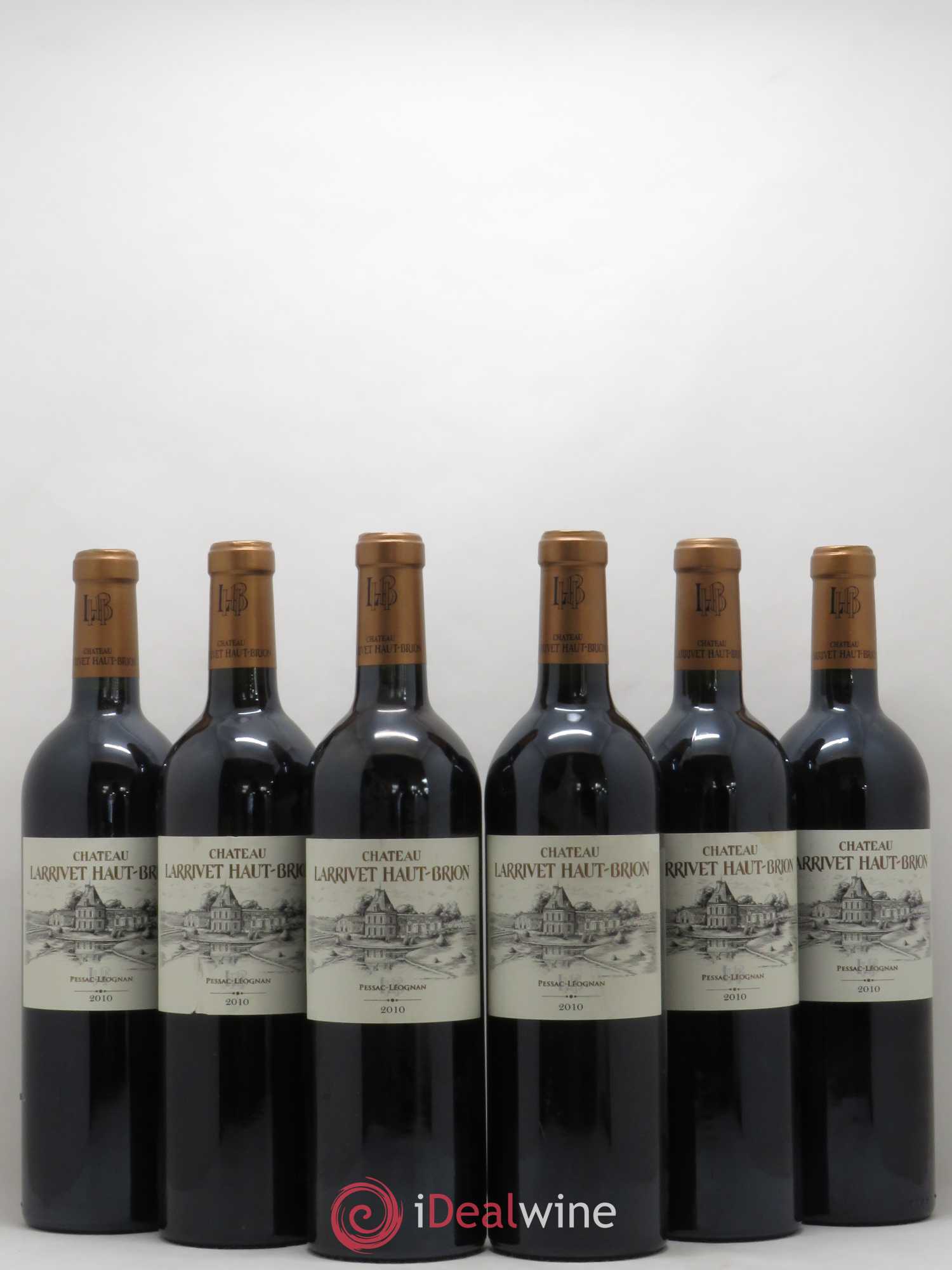 Château Larrivet Haut-Brion 2010 - Lot de 6 bouteilles - 0
