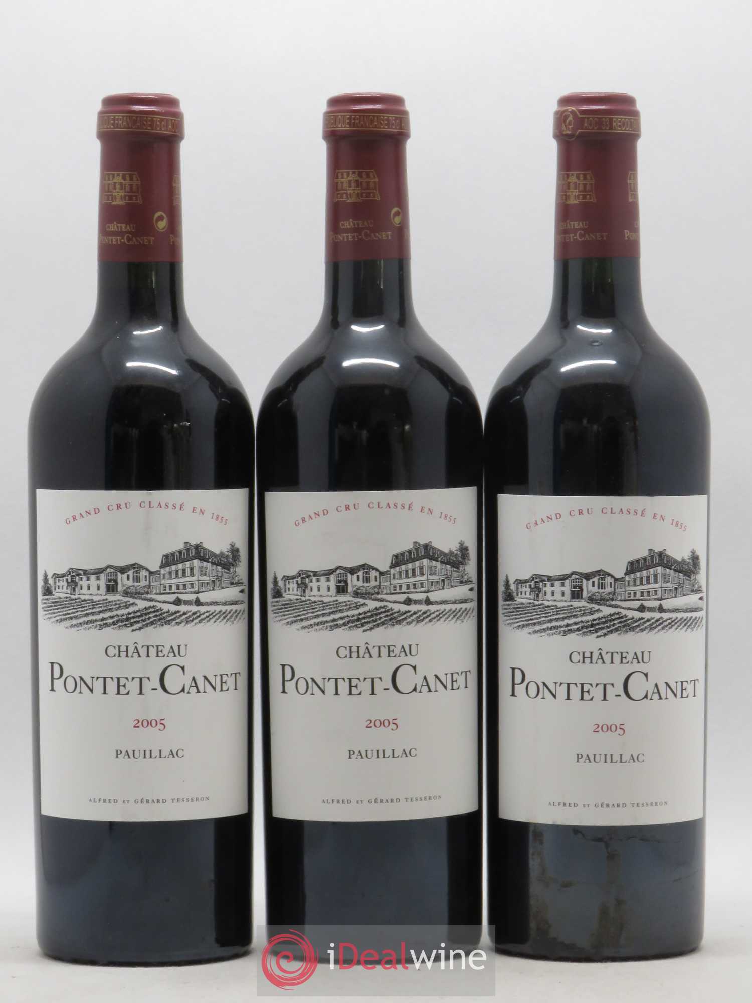 Château Pontet Canet 5ème Grand Cru Classé 2005 - Lot de 6 bouteilles - 1
