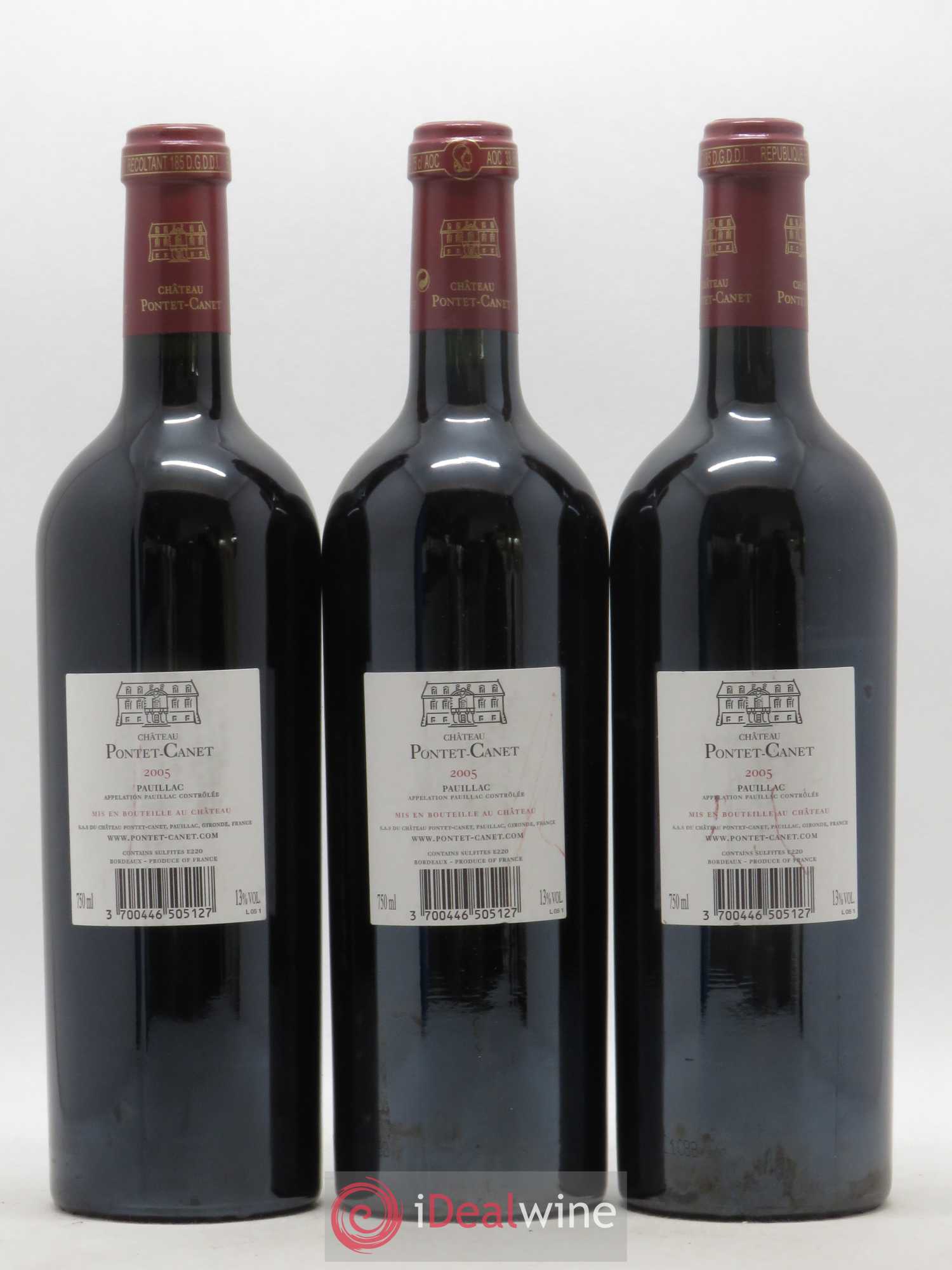 Château Pontet Canet 5ème Grand Cru Classé 2005 - Lot de 6 bouteilles - 4