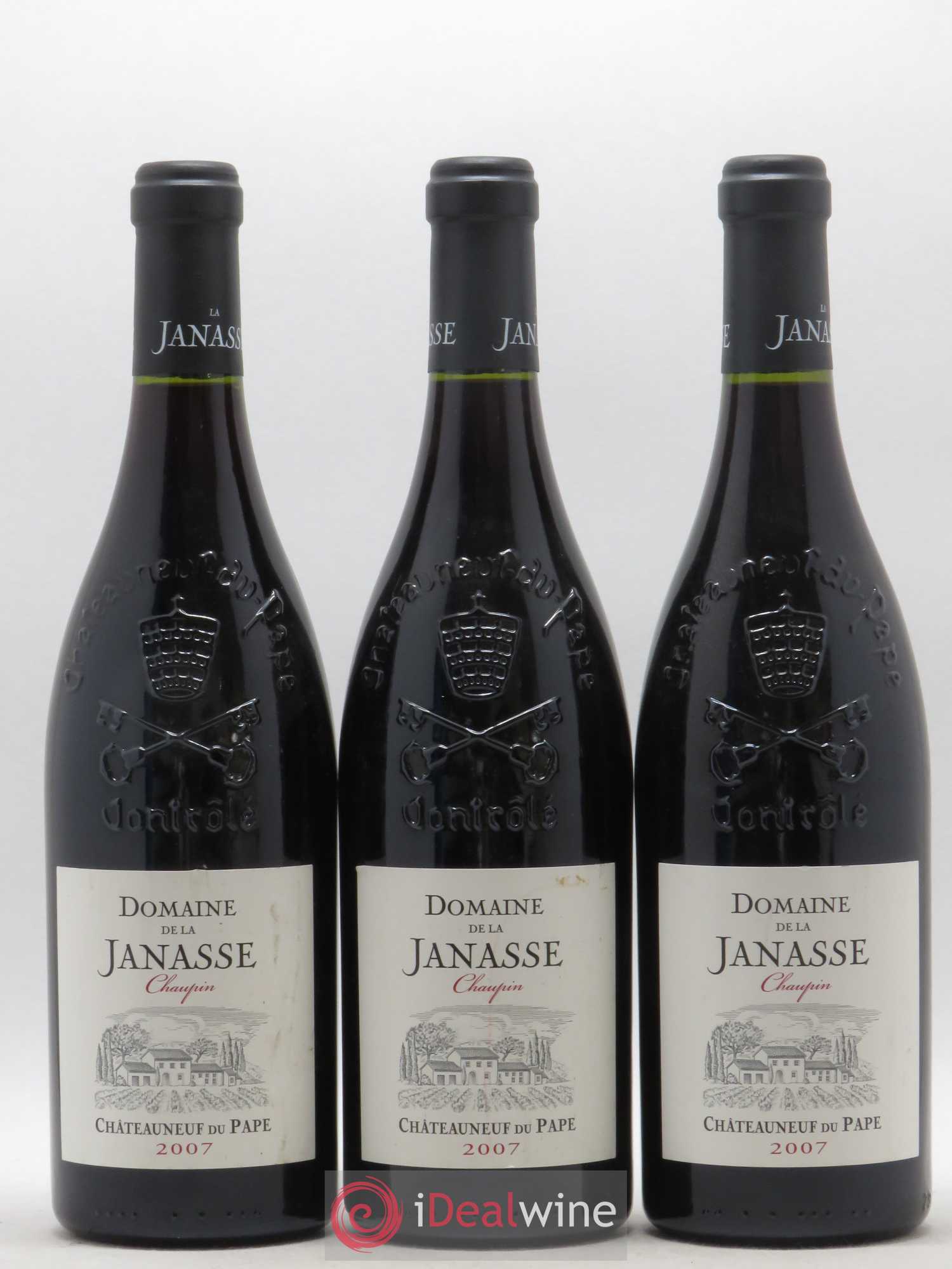Châteauneuf-du-Pape Cuvée Chaupin La Janasse (Domaine de) 2007 - Lot de 3 bouteilles - 0