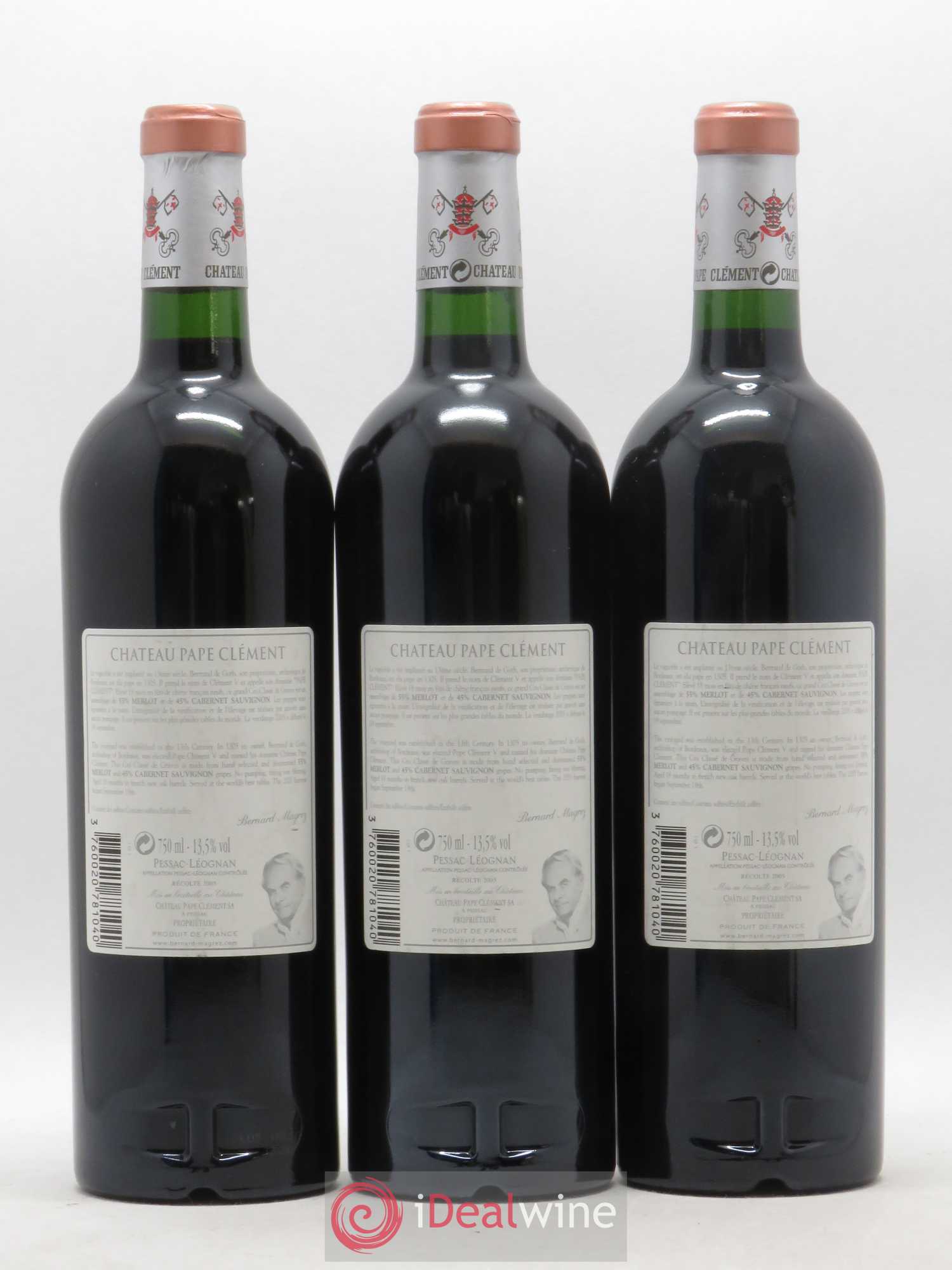 Château Pape Clément Cru Classé de Graves 2005 - Lot de 6 bouteilles - 2