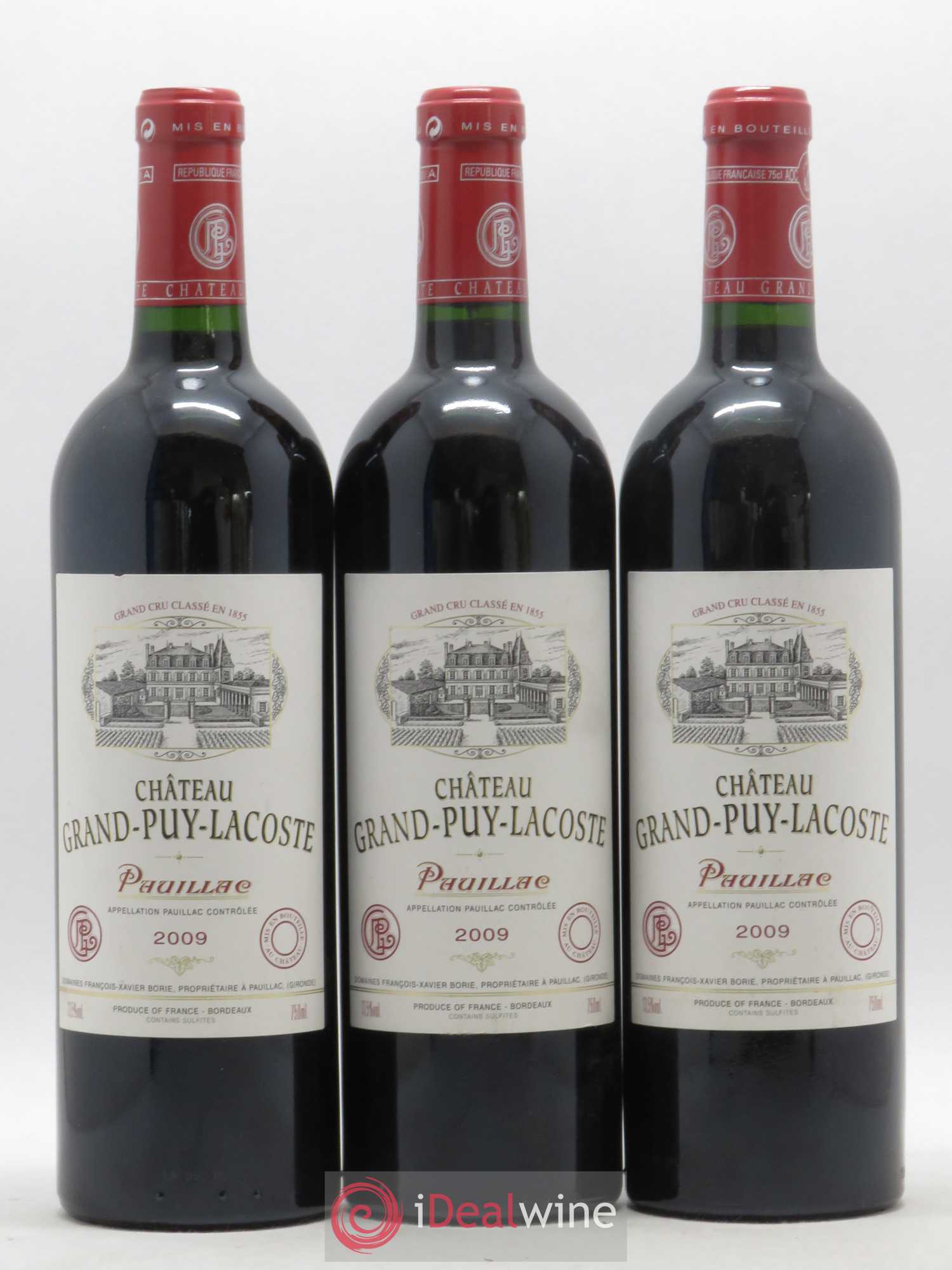 Château Grand Puy Lacoste 5ème Grand Cru Classé 2009 - Lot de 6 bouteilles - 1