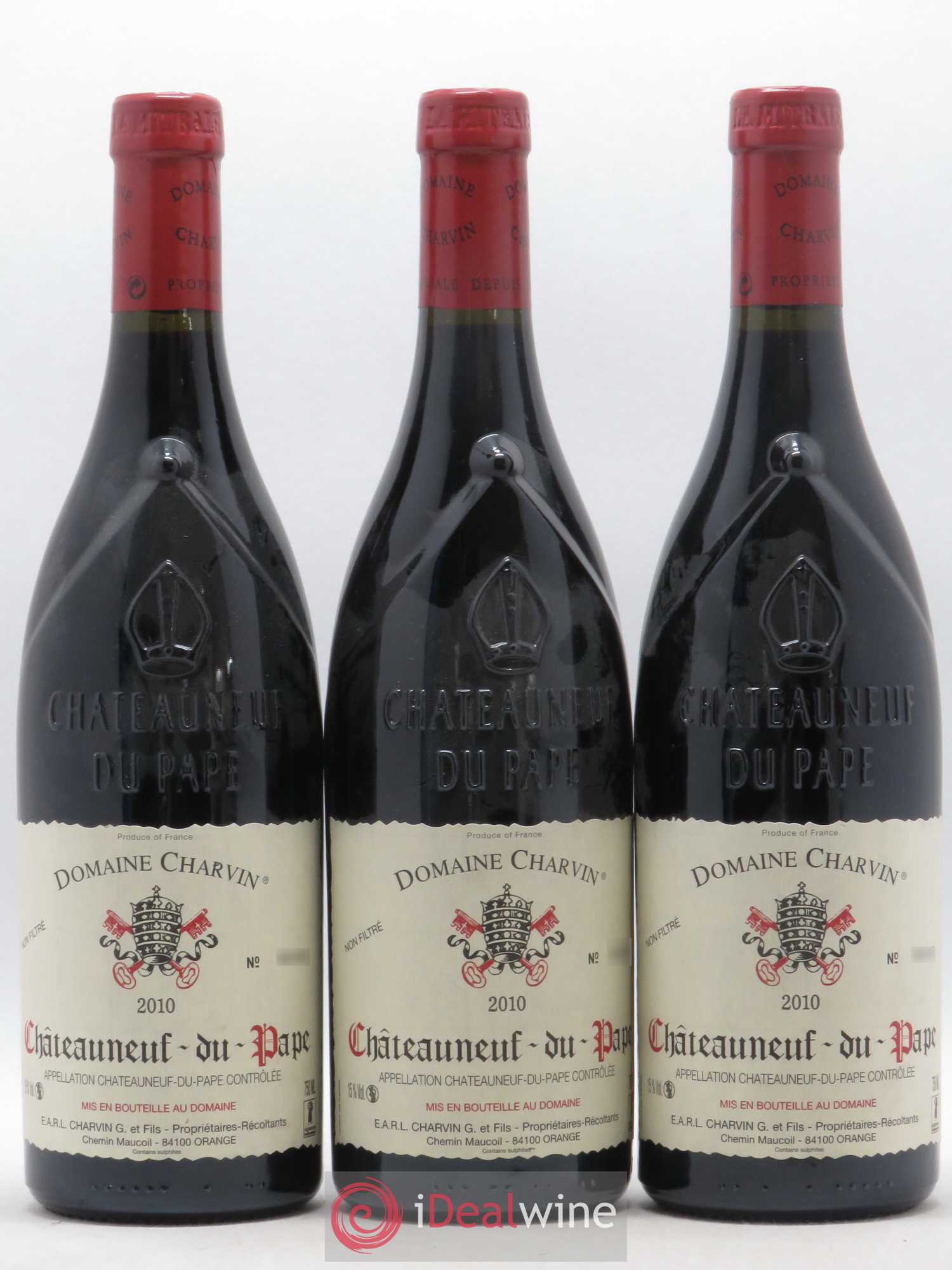 Châteauneuf-du-Pape Charvin (Domaine) 2010 - Lot de 3 bouteilles - 0