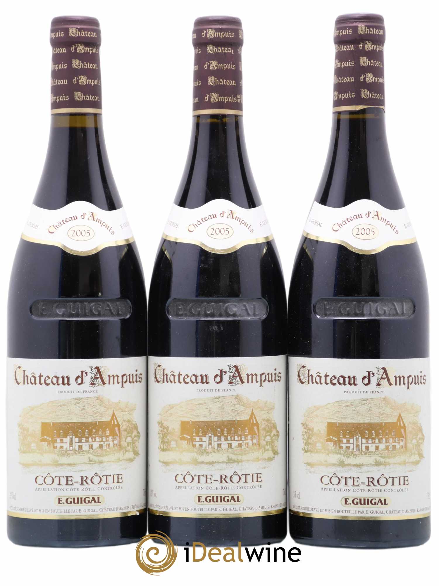 Côte-Rôtie Château d'Ampuis Guigal 2005 - Lot de 3 bouteilles - 0