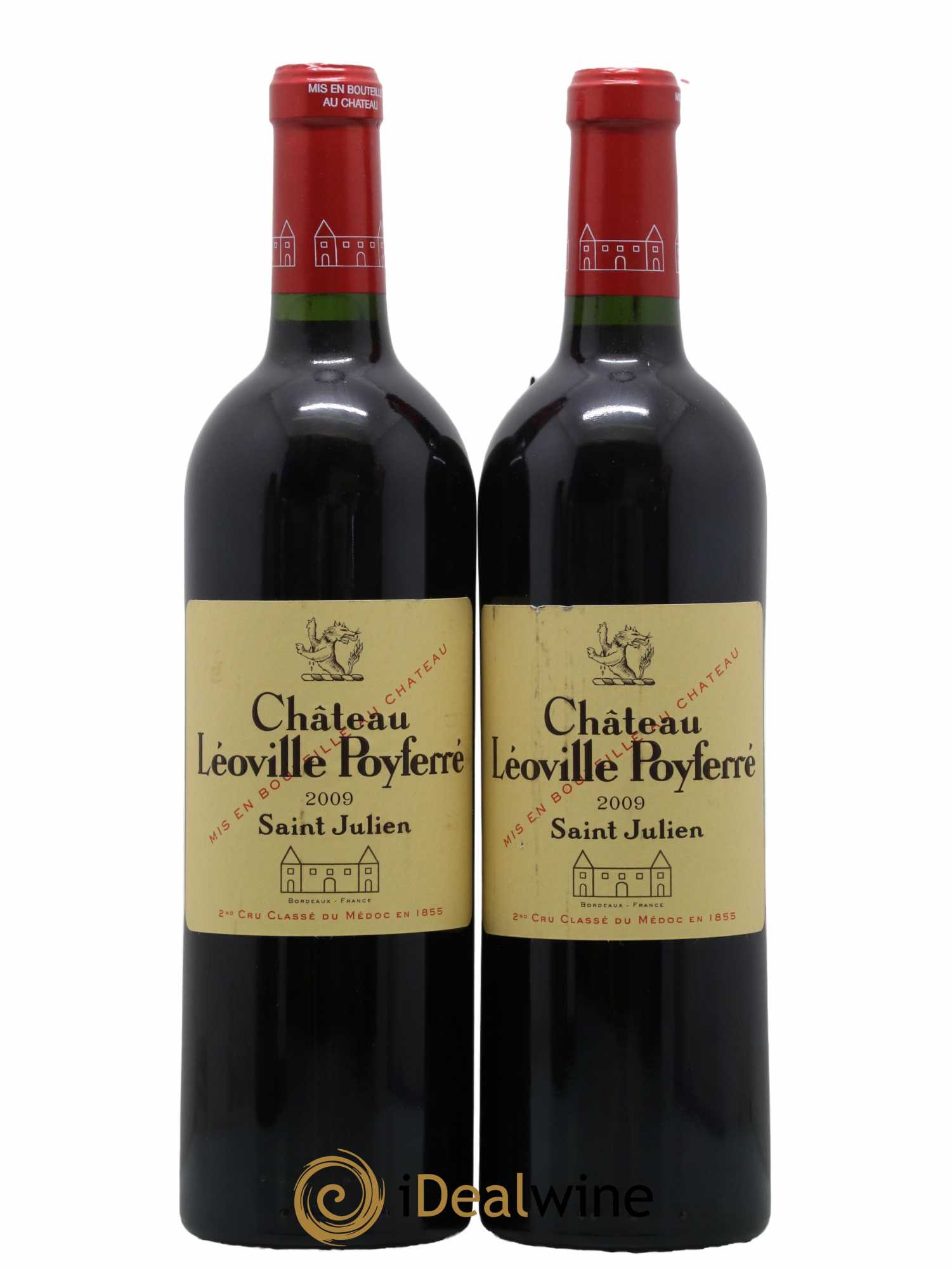 Château Léoville Poyferré 2ème Grand Cru Classé 2009 - Lot de 2 bouteilles - 0