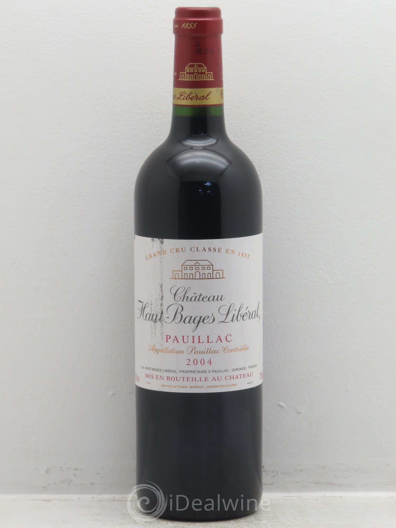 Château Haut Bages Libéral 5ème Grand Cru Classé 2004 - Lot de 1 bouteille - 0