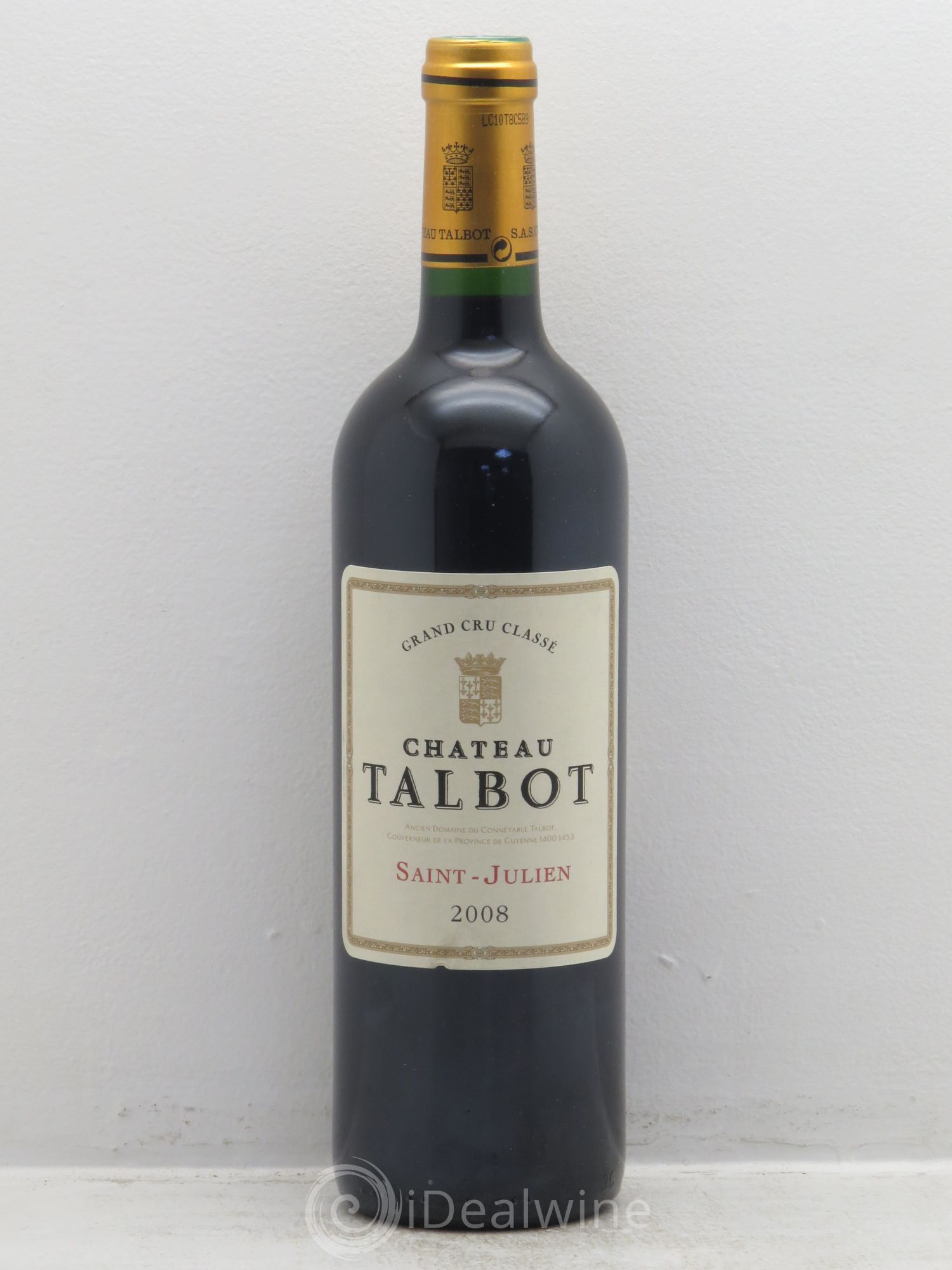 Château Talbot 4ème Grand Cru Classé 2008 - Lot de 12 bouteilles - 0