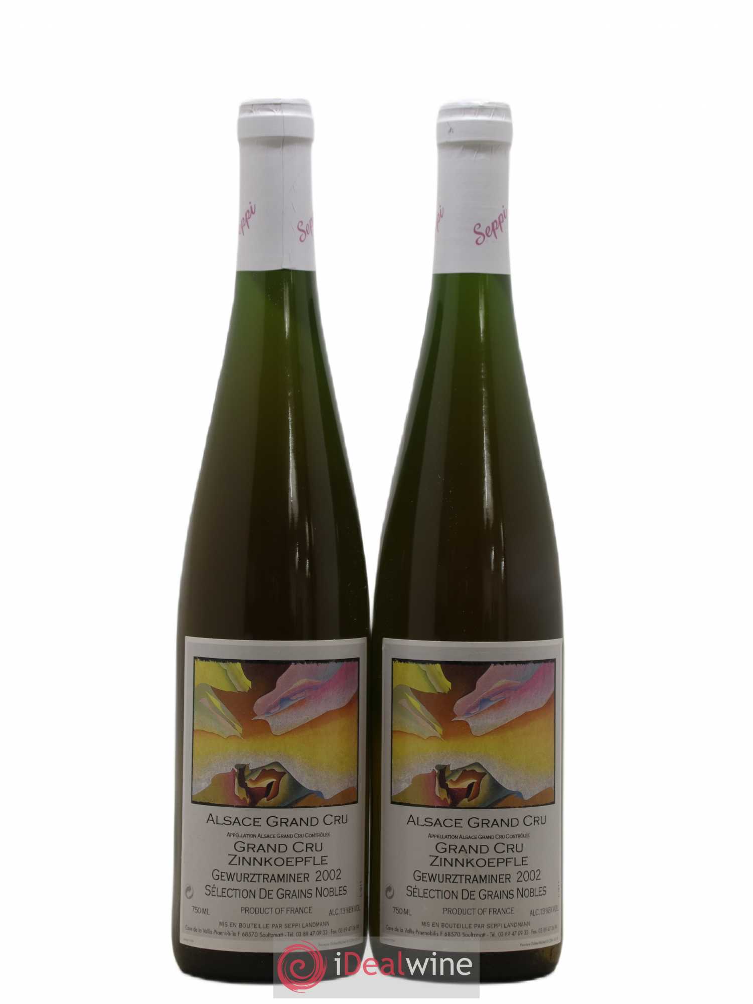 Gewurztraminer Sélection de Grains Nobles Grand Cru Zinnkoepfle Seppi Landmann 2002 - Lotto di 2 bottiglie - 0