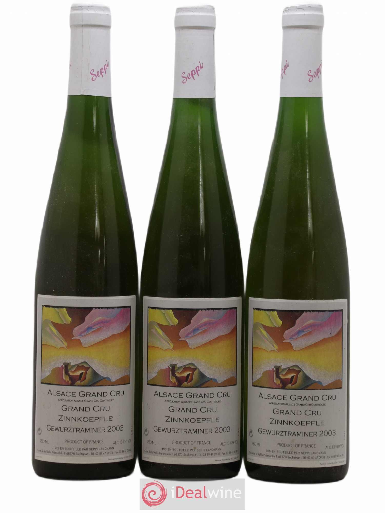 Gewurztraminer Grand Cru Zinnkoepfle Seppi Landmann 2003 - Posten von 3 Flaschen - 0