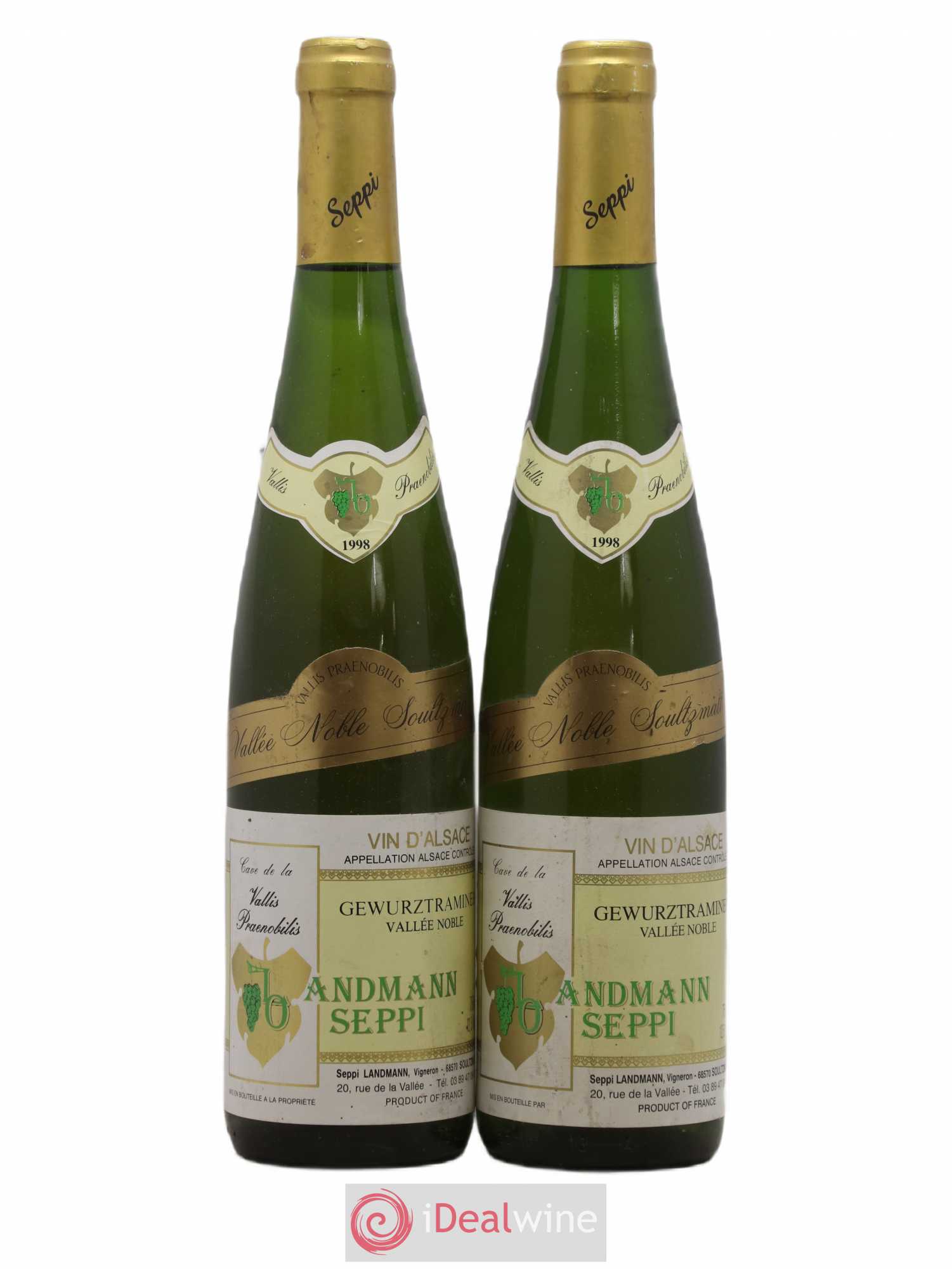 Gewurztraminer Vallee Noble Soultzmatt Vallis Praenobilis Seppi Landmann 1998 - Posten von 2 Flaschen - 0