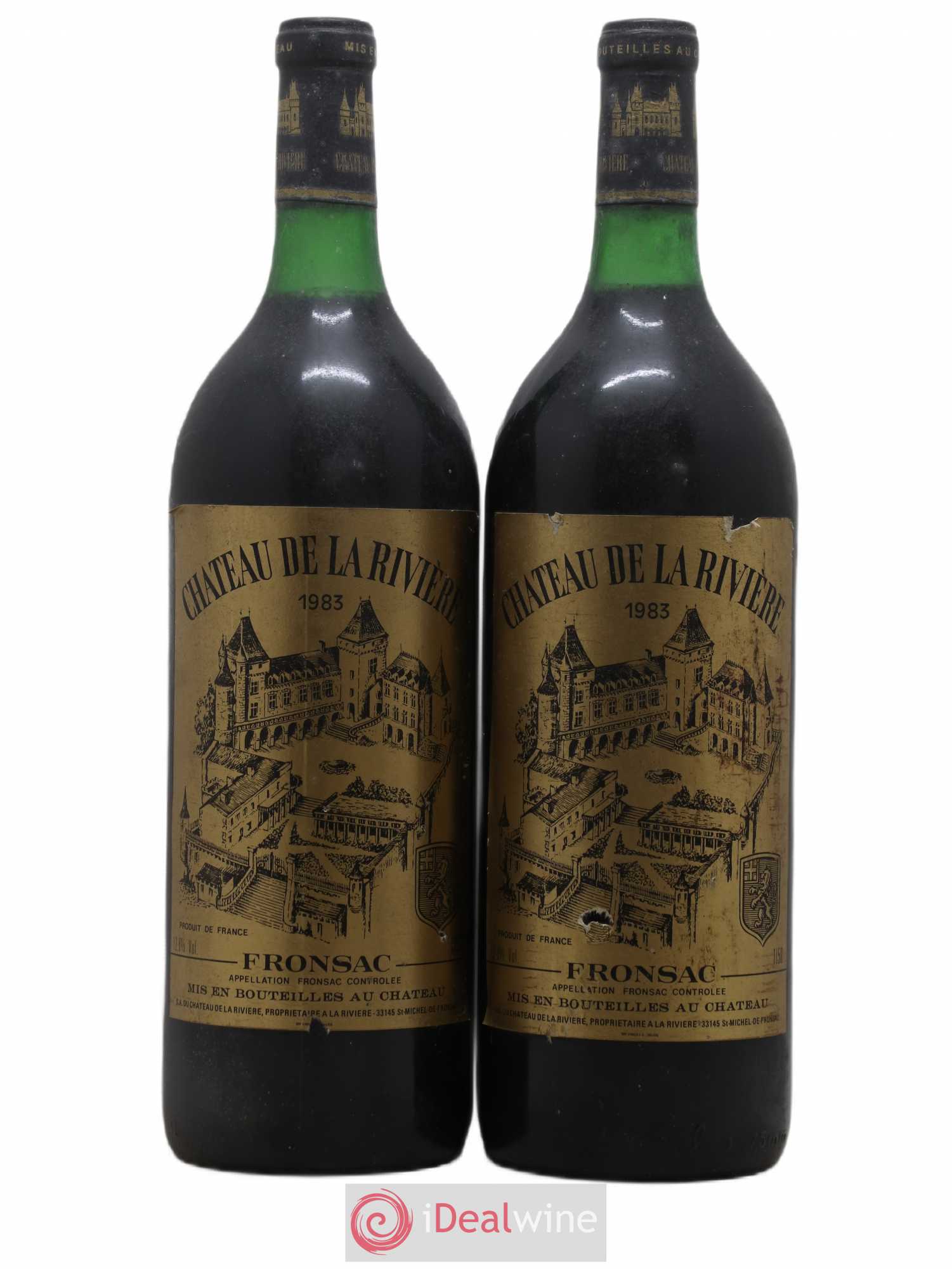 Château de La Rivière 1983 - Lot de 2 magnums - 0