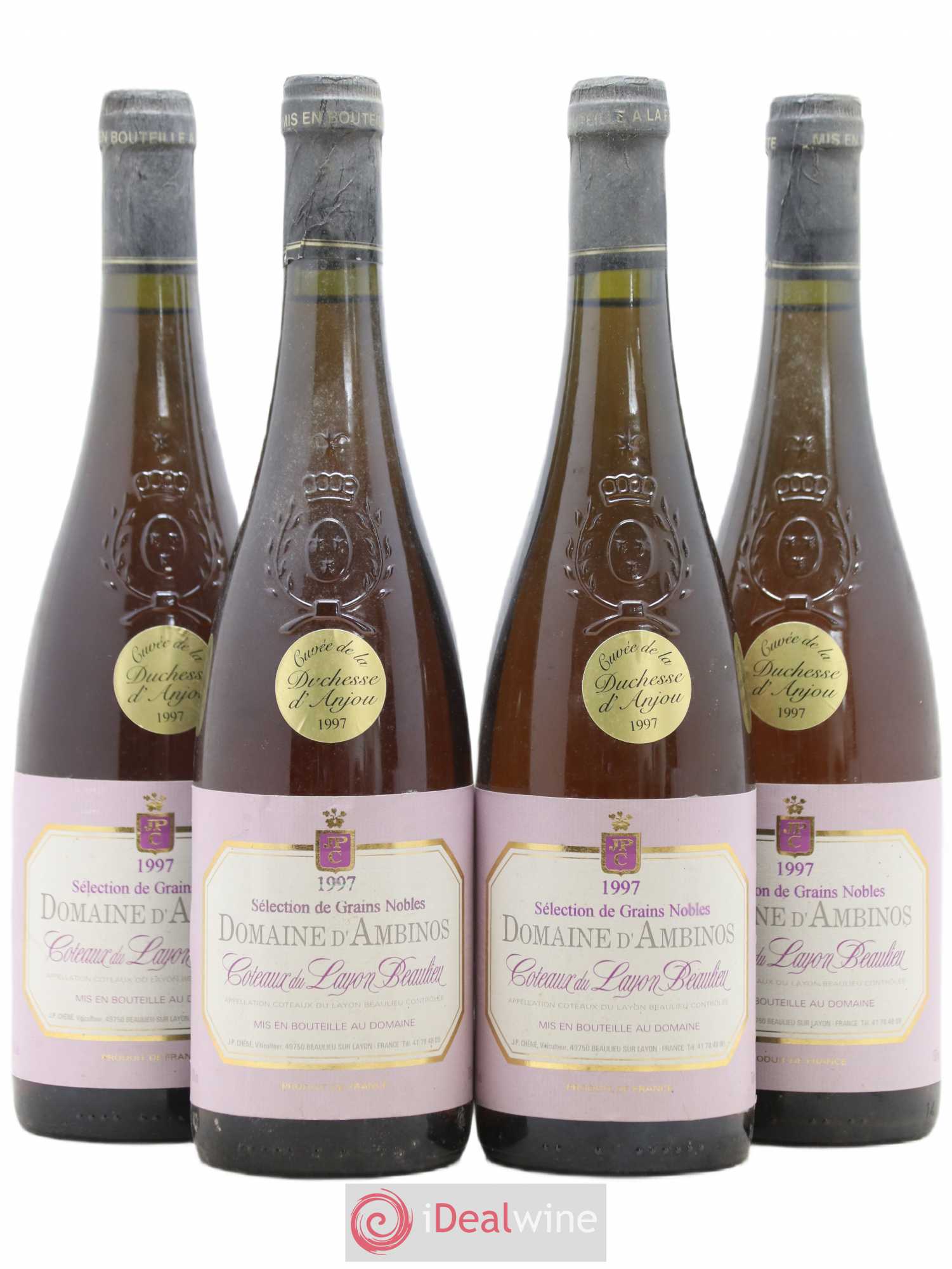 Coteaux du Layon Beaulieu Selection Grains Nobles Domaine D'Ambinos Duchesse Anjou 1997 - Lotto di 4 bottiglie - 0