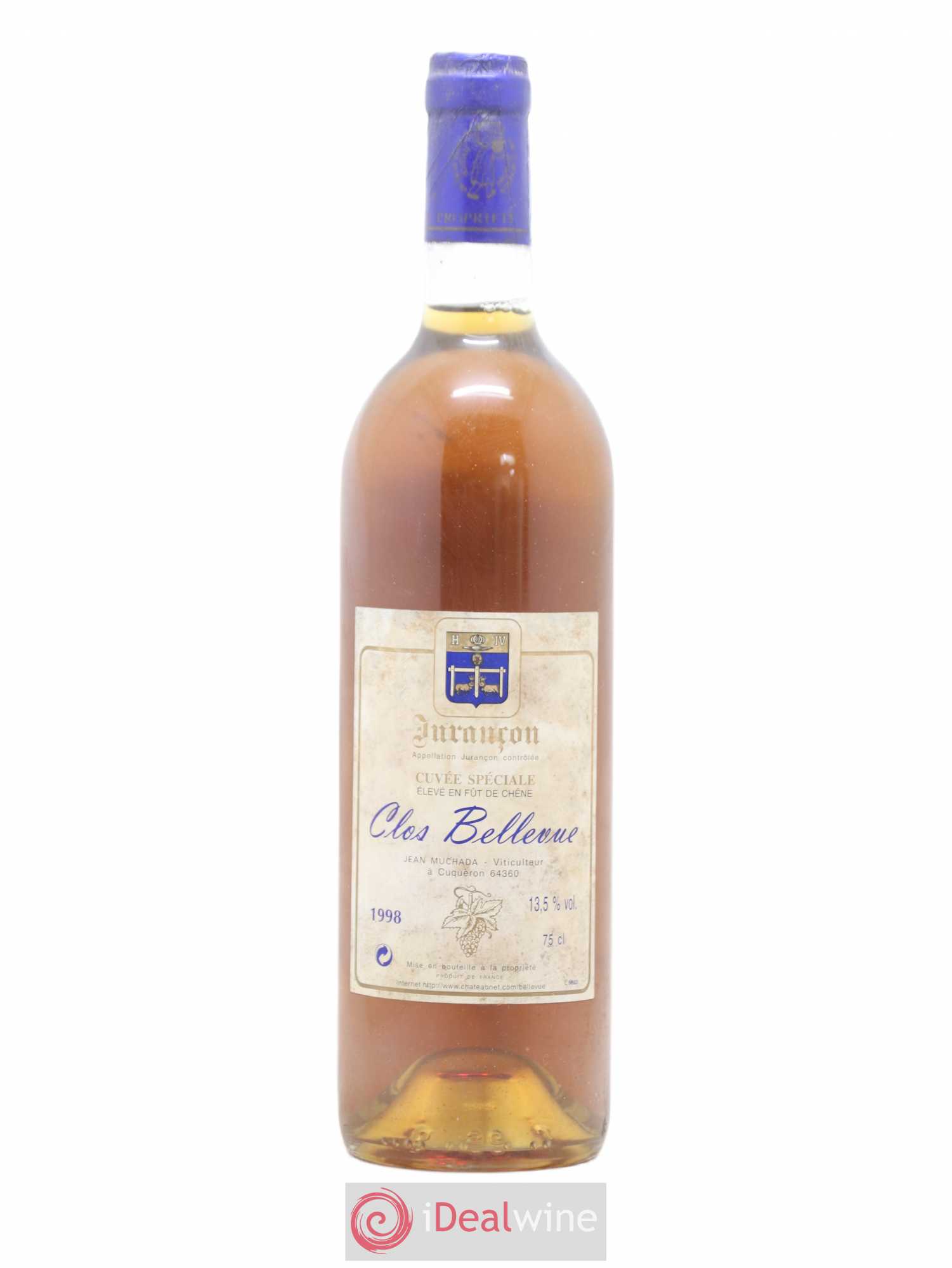 Jurançon Cuvée spéciale Clos Bellevue Jean Muchada 1998 - Posten von 1 Flasche - 0