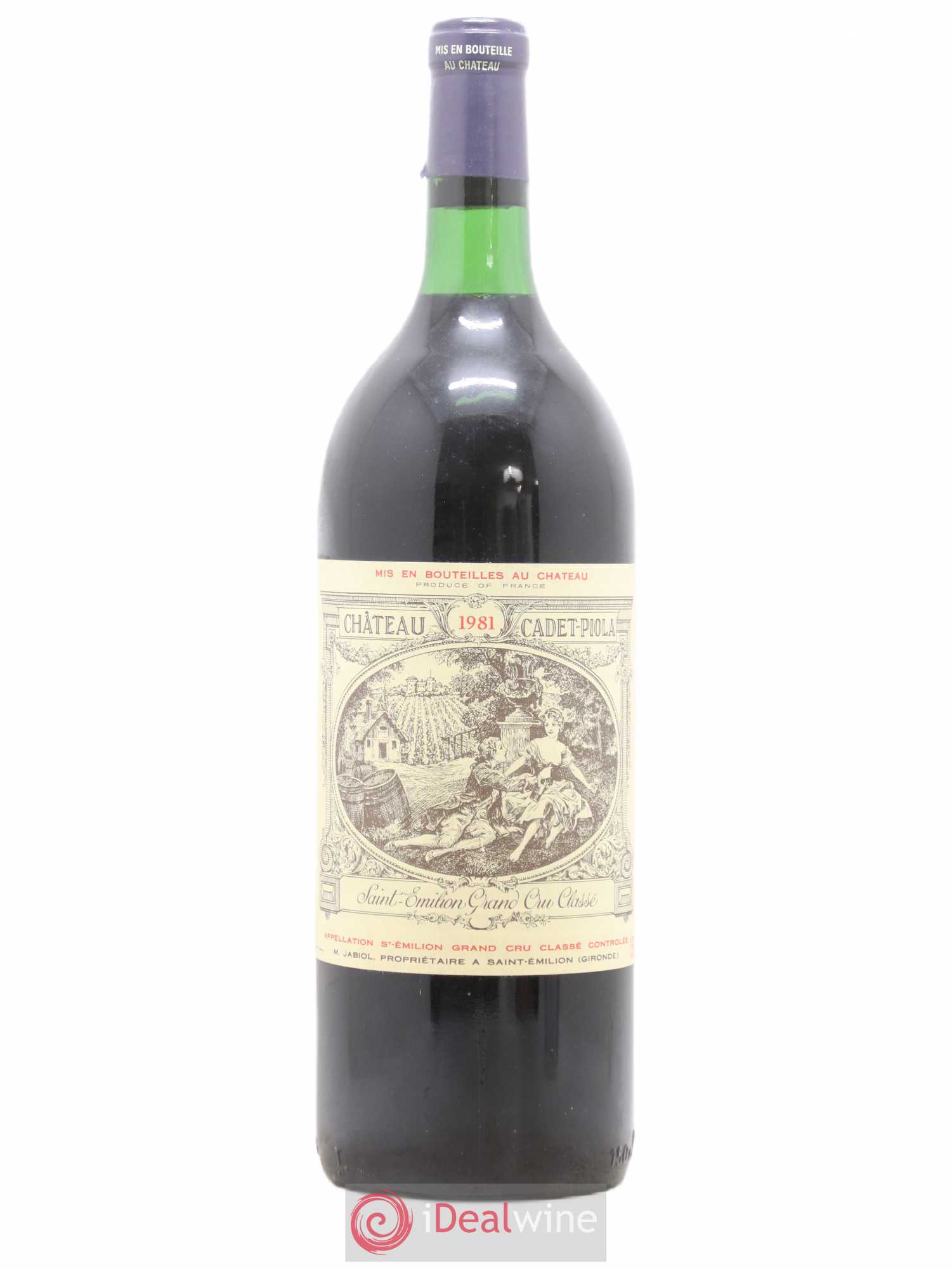 Château Cadet Piola Grand Cru Classé 1981 - Lot de 1 magnum - 0