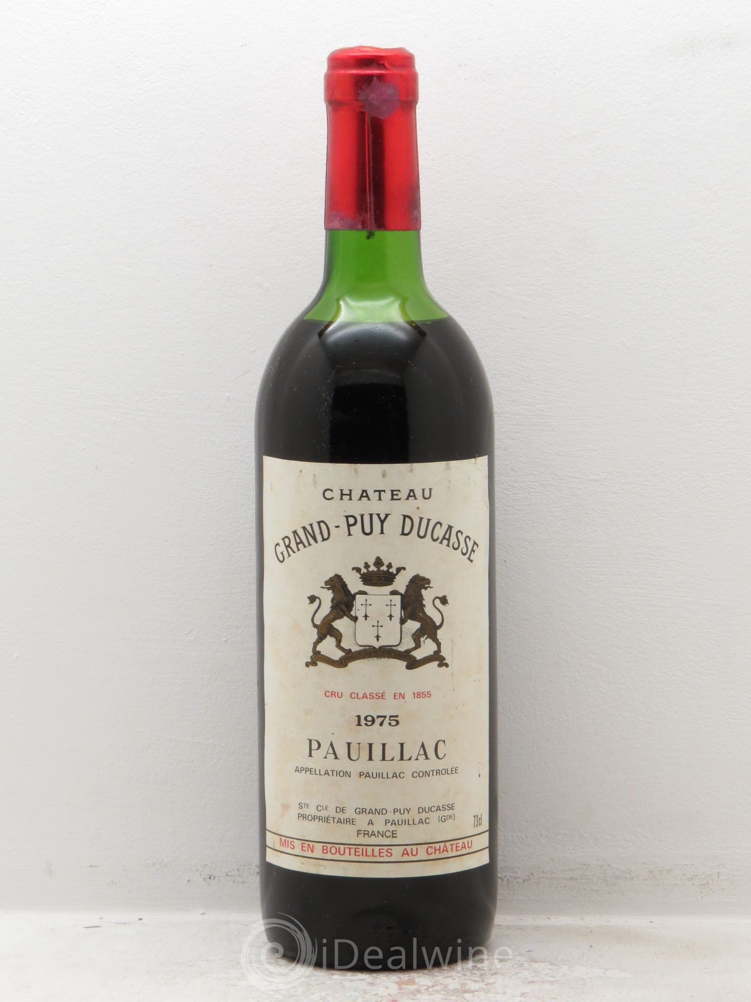 Château Grand Puy Ducasse 5ème Grand Cru Classé 1975 - Lot de 1 bouteille - 0