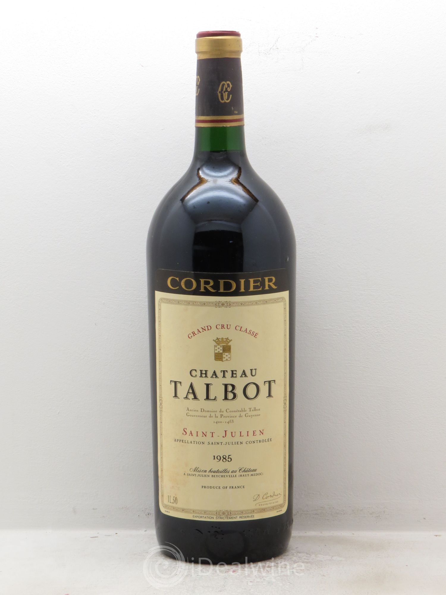 Château Talbot 4ème Grand Cru Classé 1985 - Lot de 1 magnum - 0