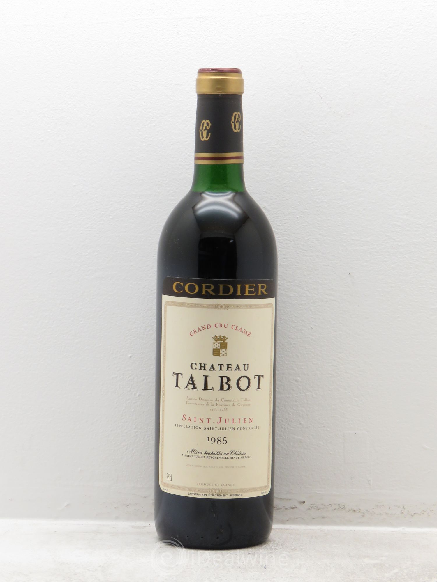 Château Talbot 4ème Grand Cru Classé 1985 - Lot de 1 bouteille - 0