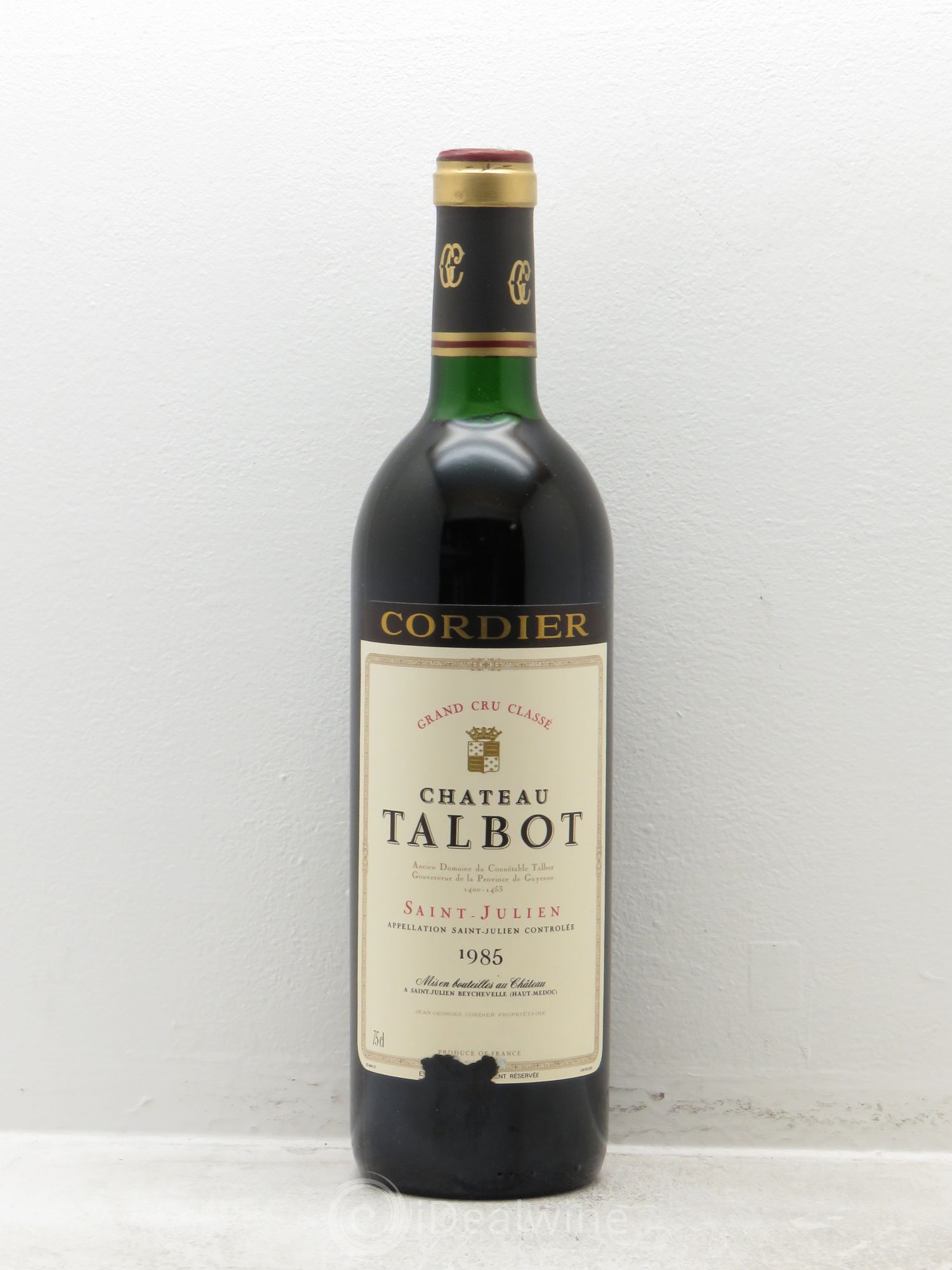 Château Talbot 4ème Grand Cru Classé 1985 - Lot de 1 bouteille - 0