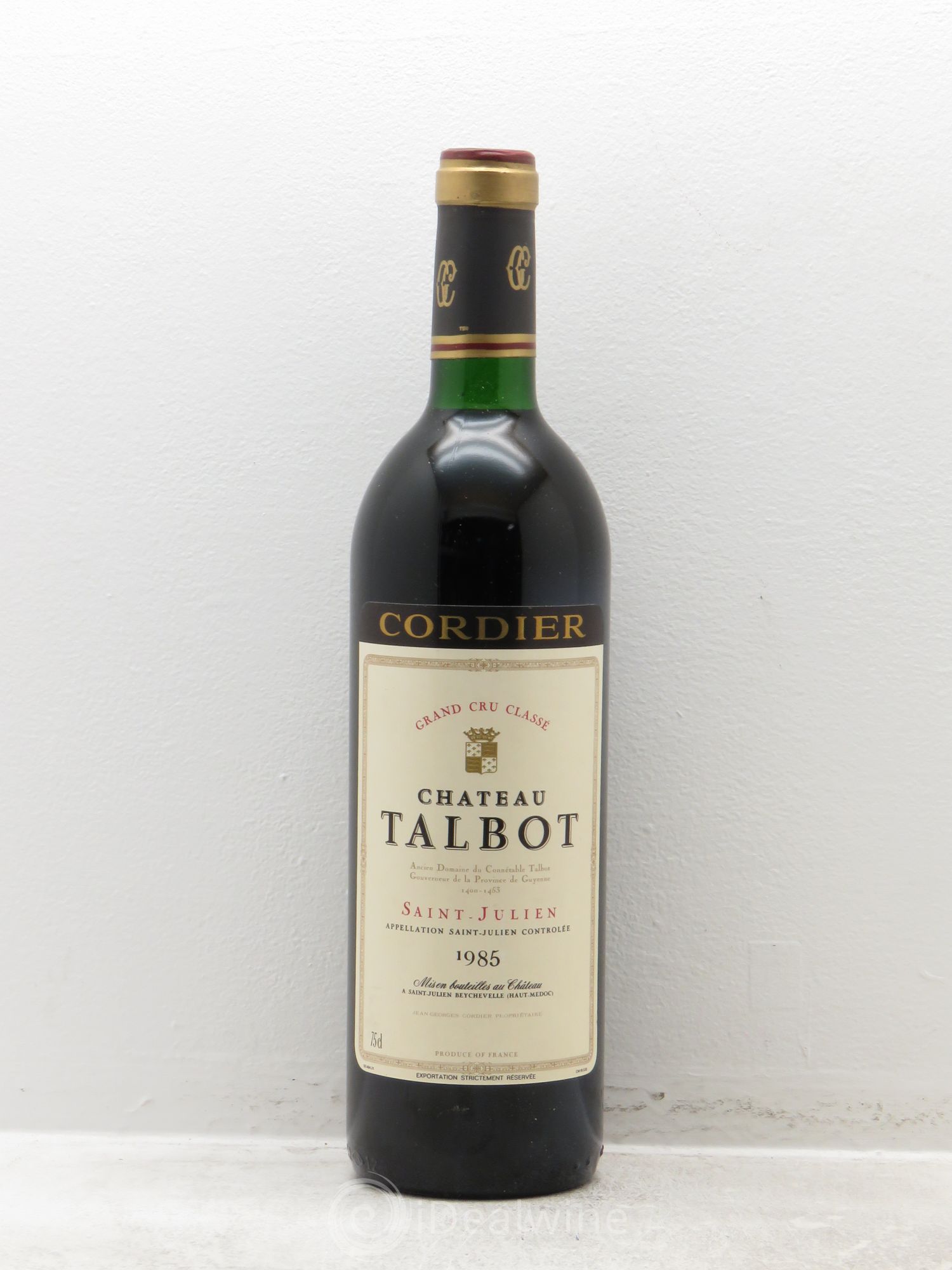 Château Talbot 4ème Grand Cru Classé 1985 - Lot de 1 bouteille - 0