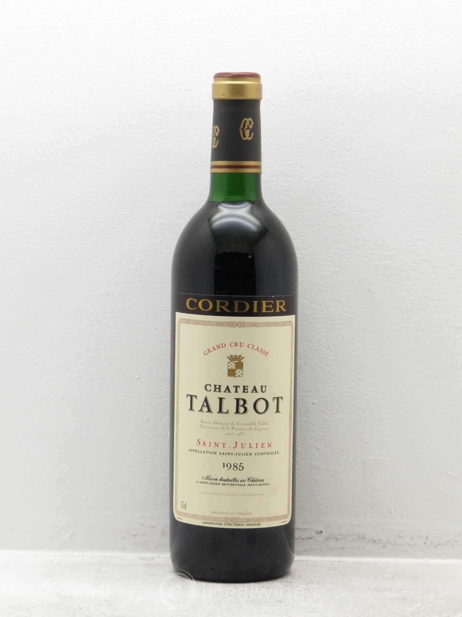 Château Talbot 4ème Grand Cru Classé 1985 - Lot de 1 bouteille - 0