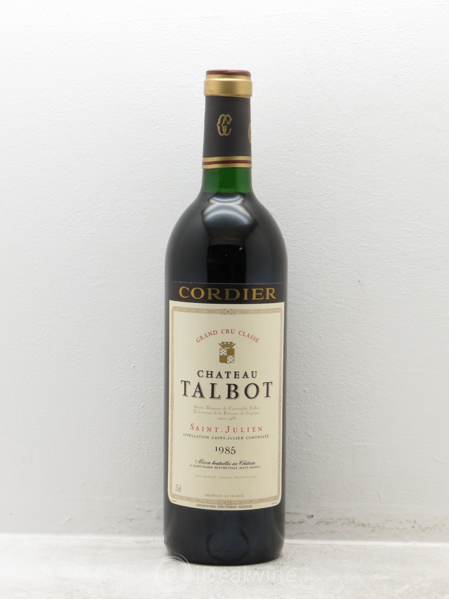 Château Talbot 4ème Grand Cru Classé 1985 - Lot de 1 bouteille - 0