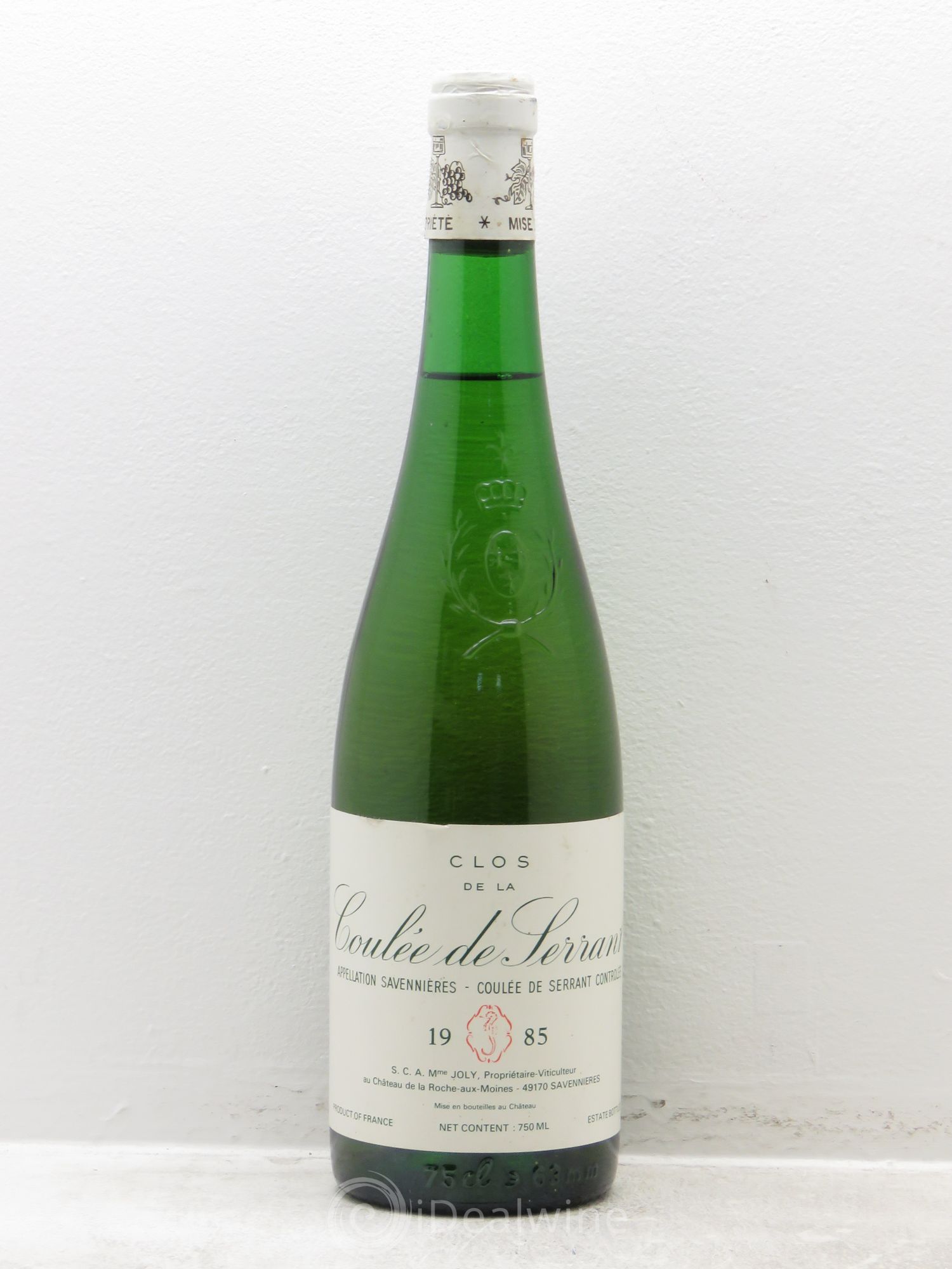 Savennières Clos de la Coulée de Serrant Vignobles de la Coulée de Serrant - Nicolas Joly 1985 - Lot de 1 bouteille - 0