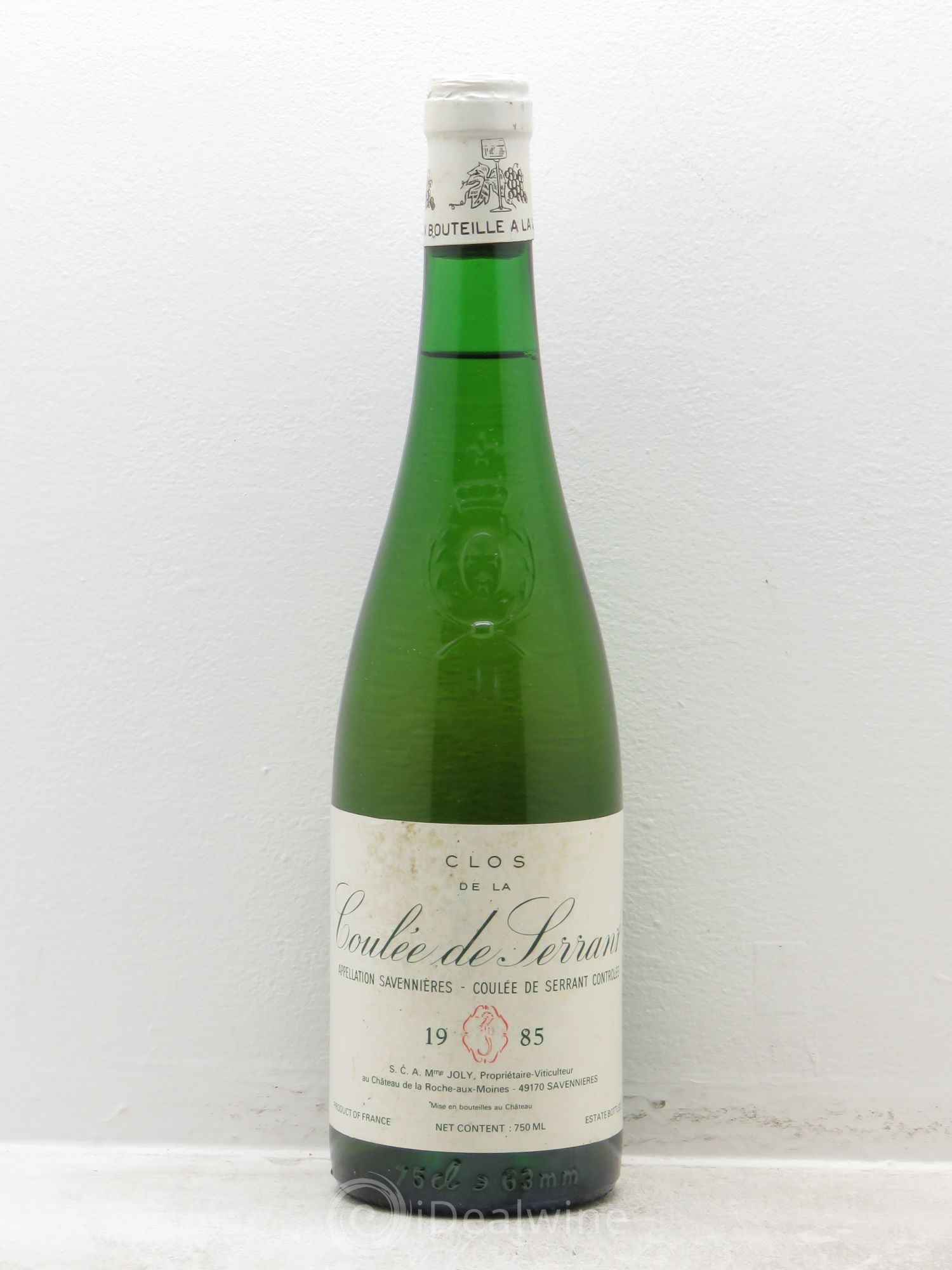 Savennières Clos de la Coulée de Serrant Vignobles de la Coulée de Serrant - Nicolas Joly 1985 - Lot de 1 bouteille - 0