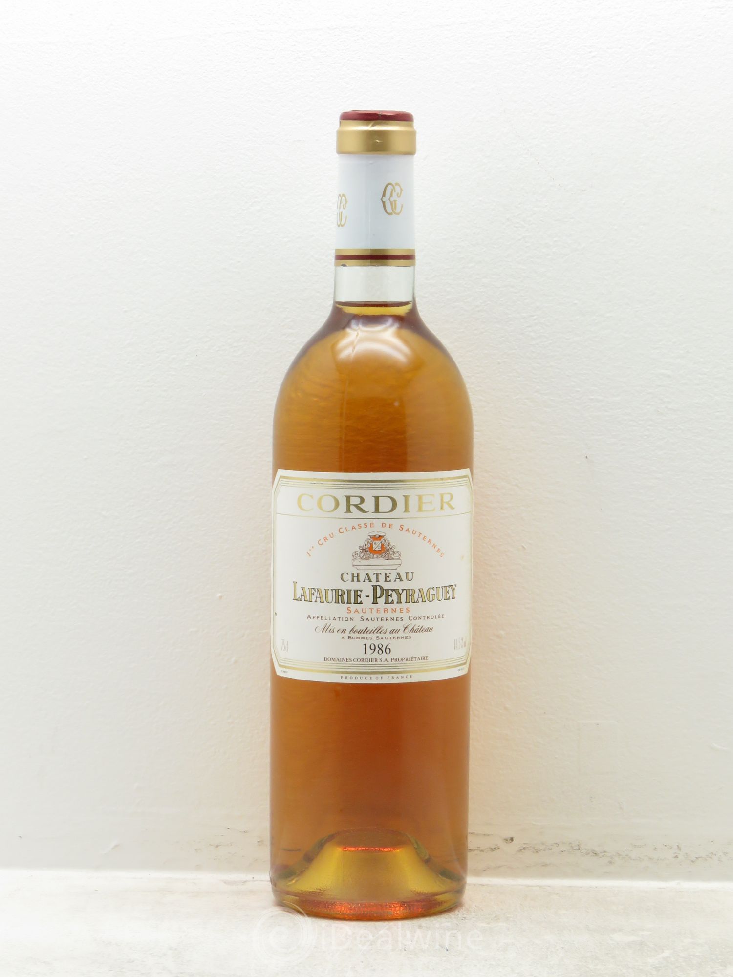 Château Lafaurie-Peyraguey 1er Grand Cru Classé 1986 - Lotto di 1 bottiglia - 0