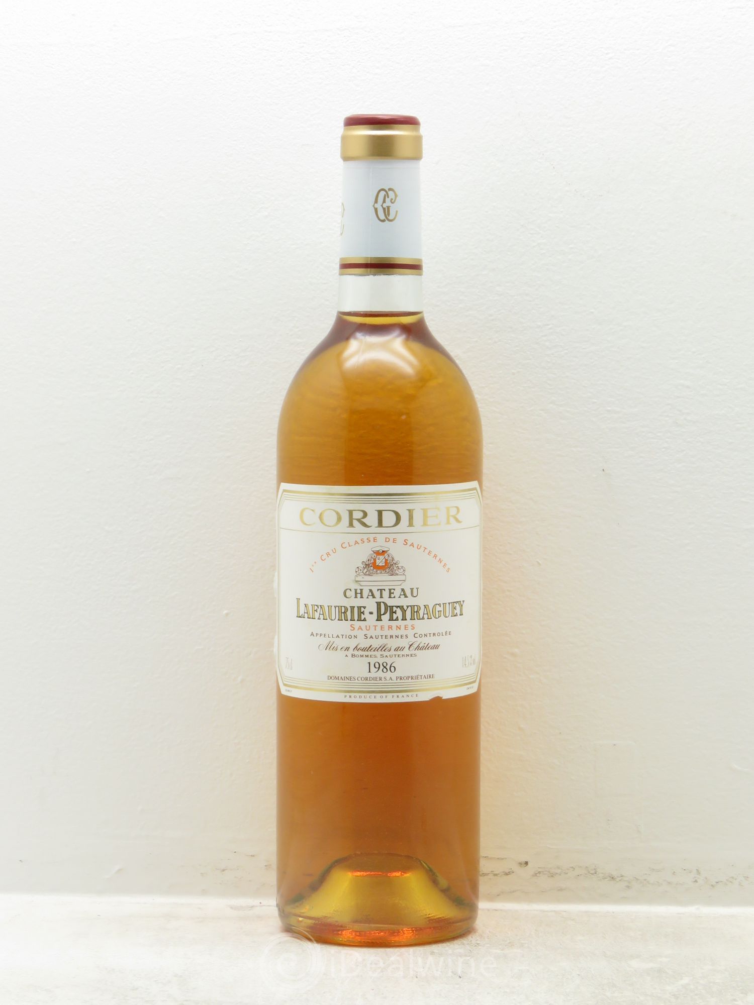 Château Lafaurie-Peyraguey 1er Grand Cru Classé 1986 - Lot de 1 bouteille - 0