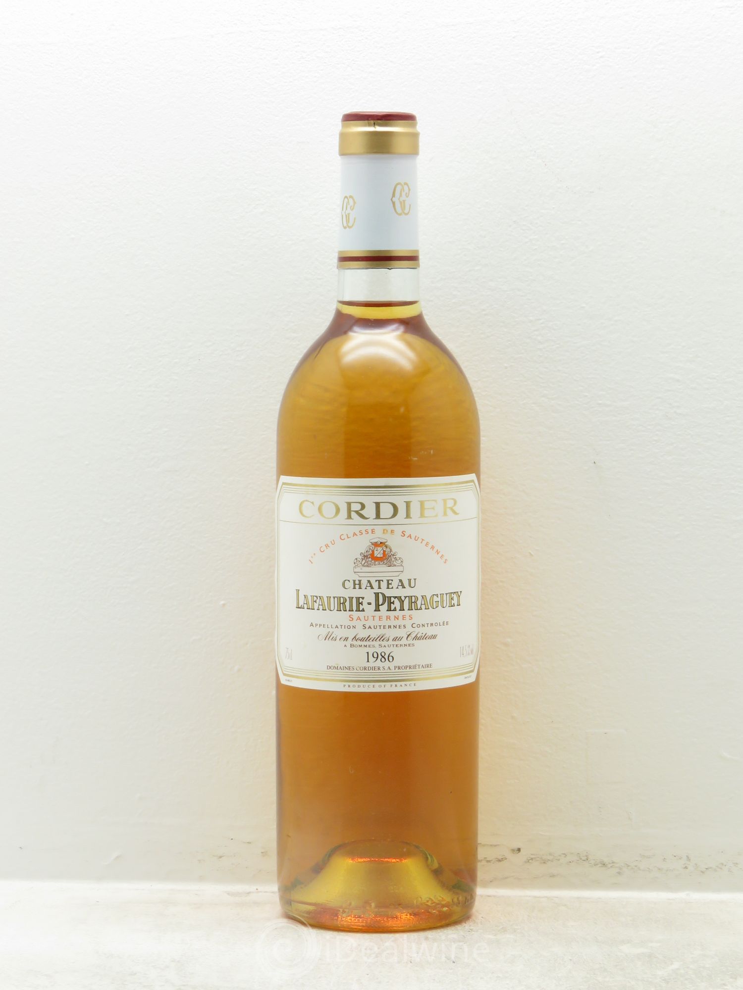 Château Lafaurie-Peyraguey 1er Grand Cru Classé 1986 - Lotto di 1 bottiglia - 0