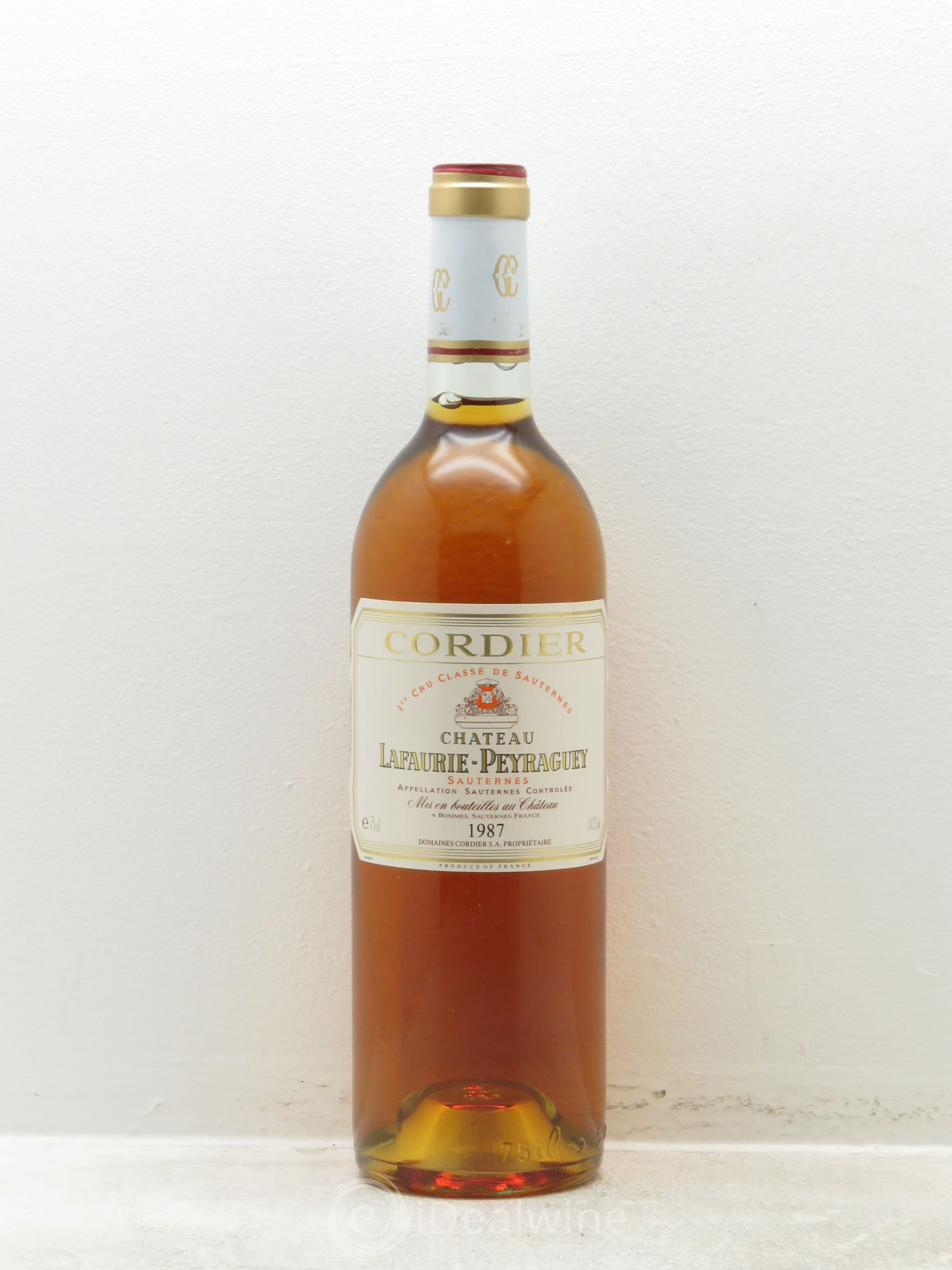 Château Lafaurie-Peyraguey 1er Grand Cru Classé 1987 - Lotto di 1 bottiglia - 0