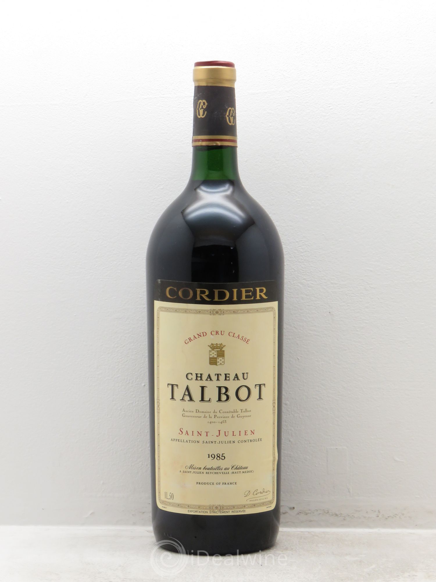 Château Talbot 4ème Grand Cru Classé 1985 - Lot de 1 magnum - 0