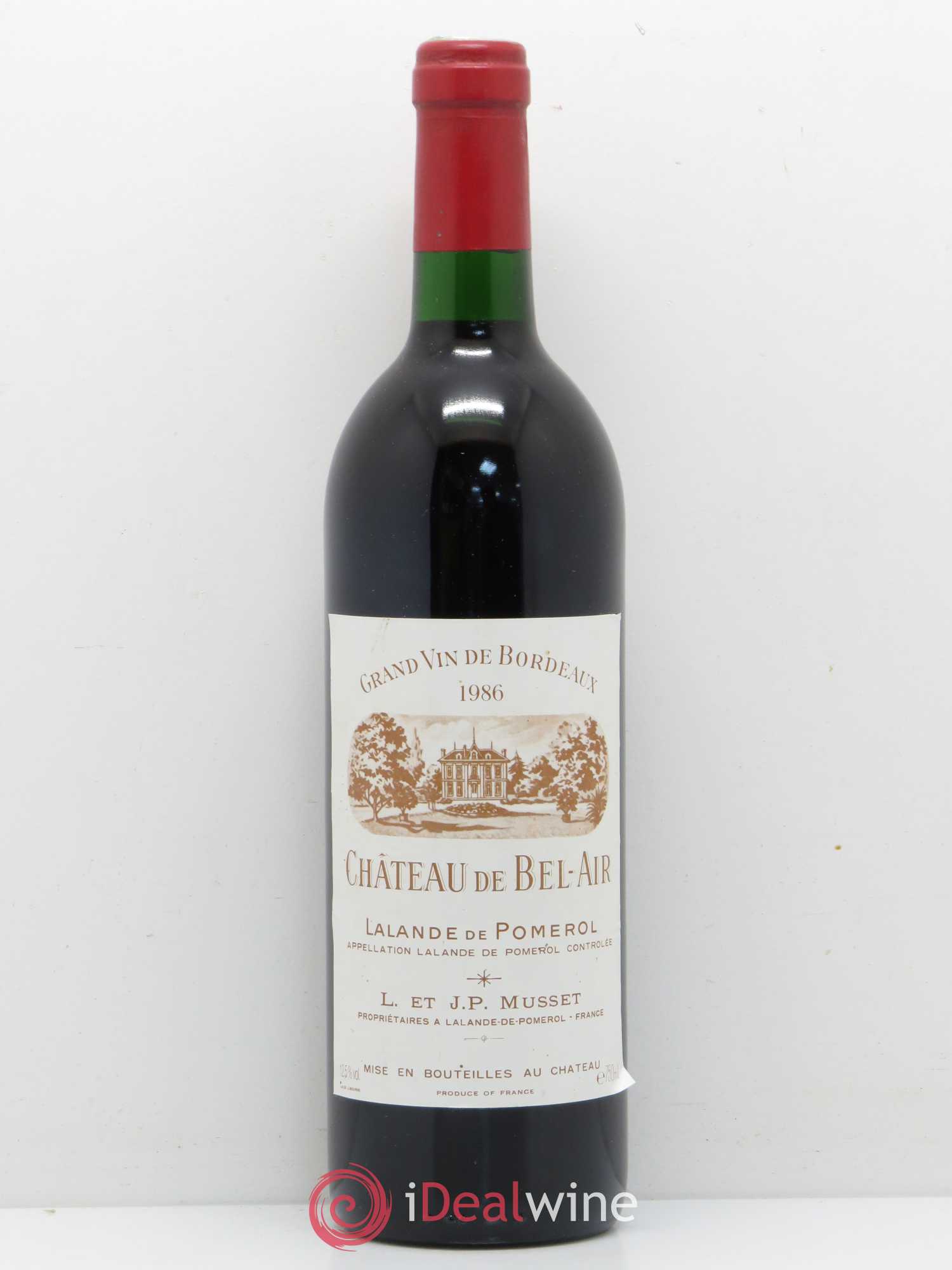 Château de Bel-Air 1986 - Lot de 1 bouteille - 0