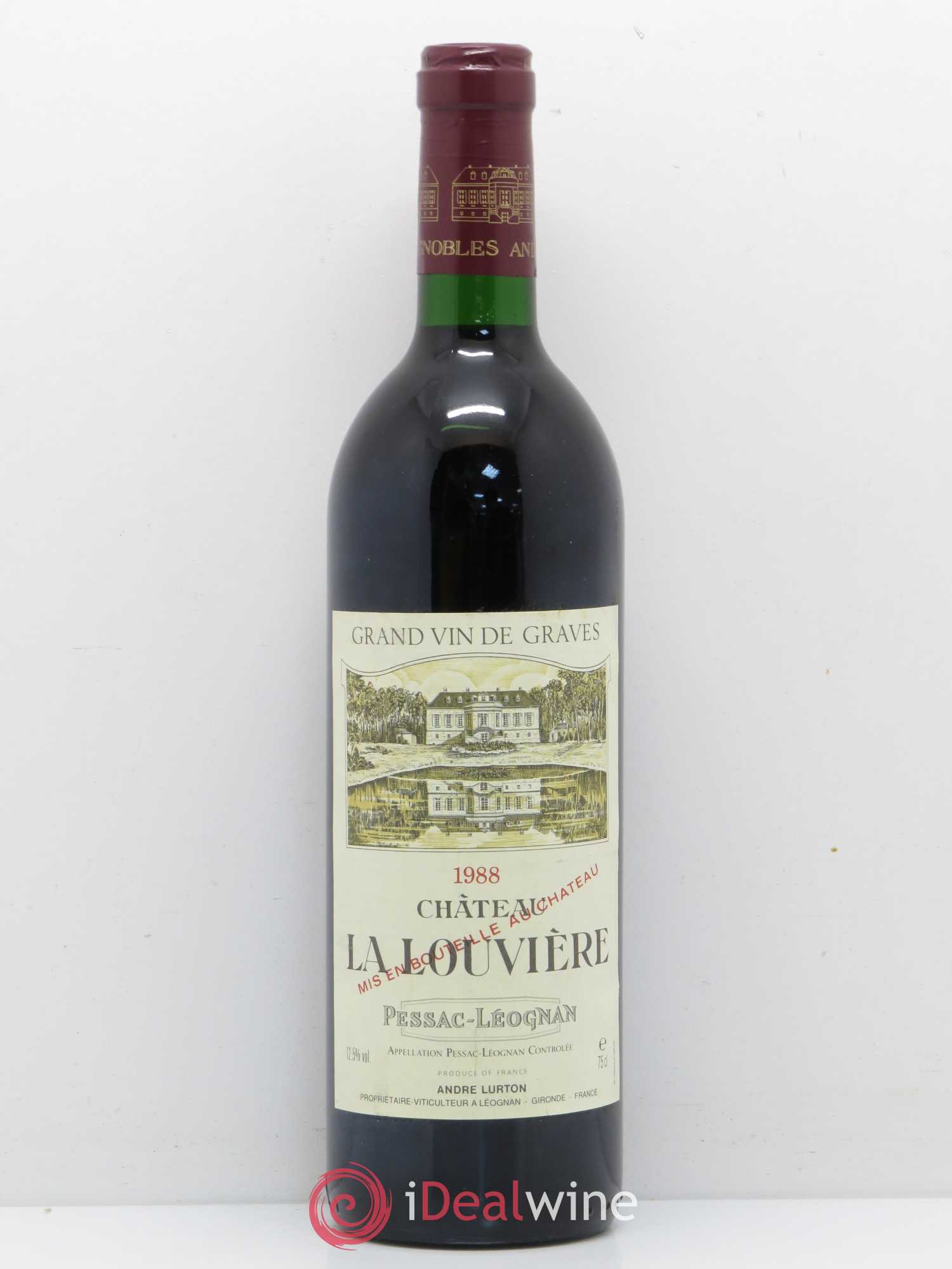 Château la Louvière 1988 - Lot de 1 bouteille - 0