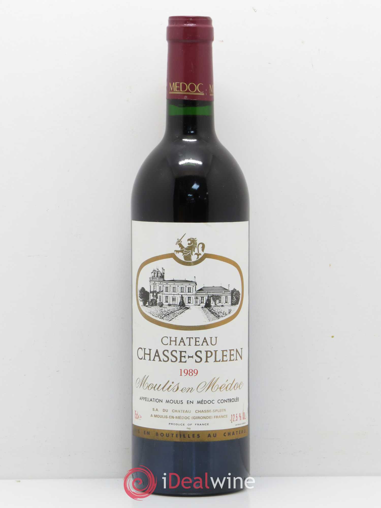 Château Chasse Spleen 1989 - Lot de 1 bouteille - 0