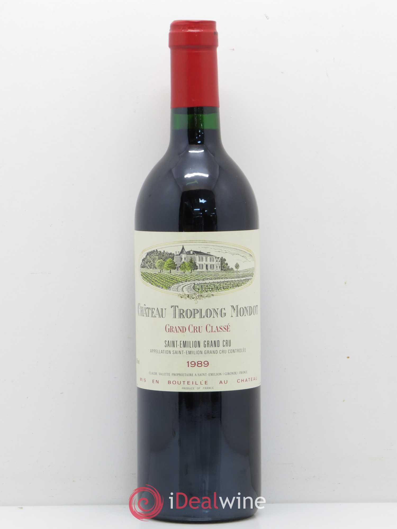 Château Troplong Mondot 1er Grand Cru Classé B 1989 - Lot de 1 bouteille - 0