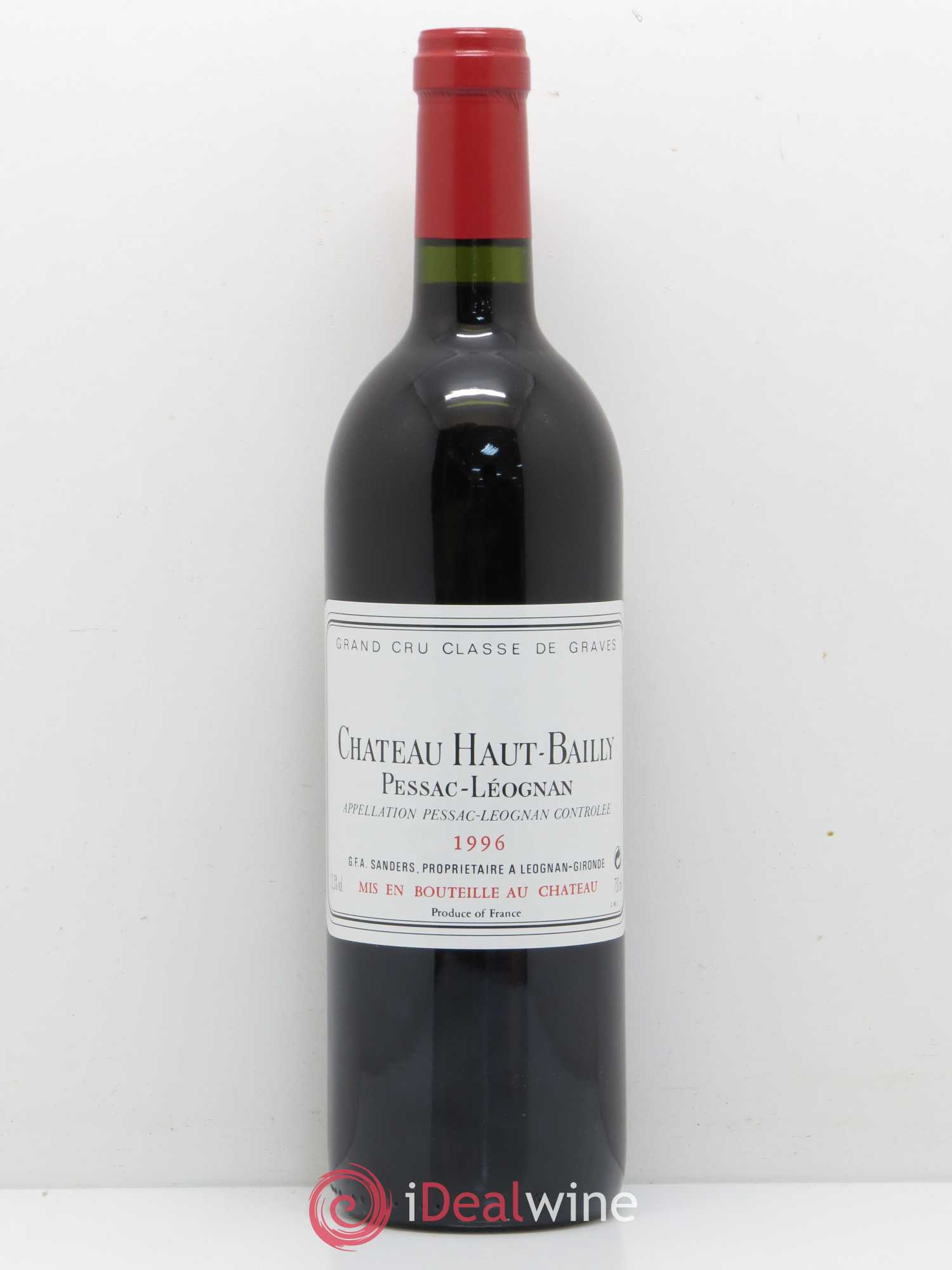 Château Haut-Bailly Cru Classé de Graves 1996 - Lot de 1 bouteille - 0