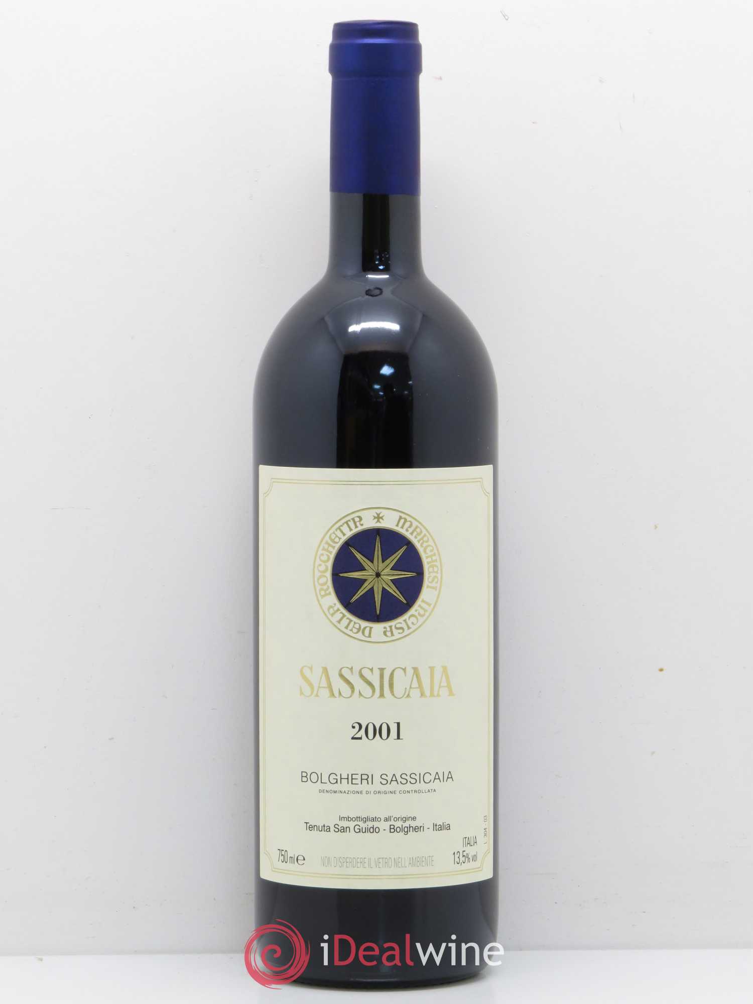 Bolgheri DOC Sassicaia Tenuta San Guido 2001 - Lot de 1 bouteille - 0