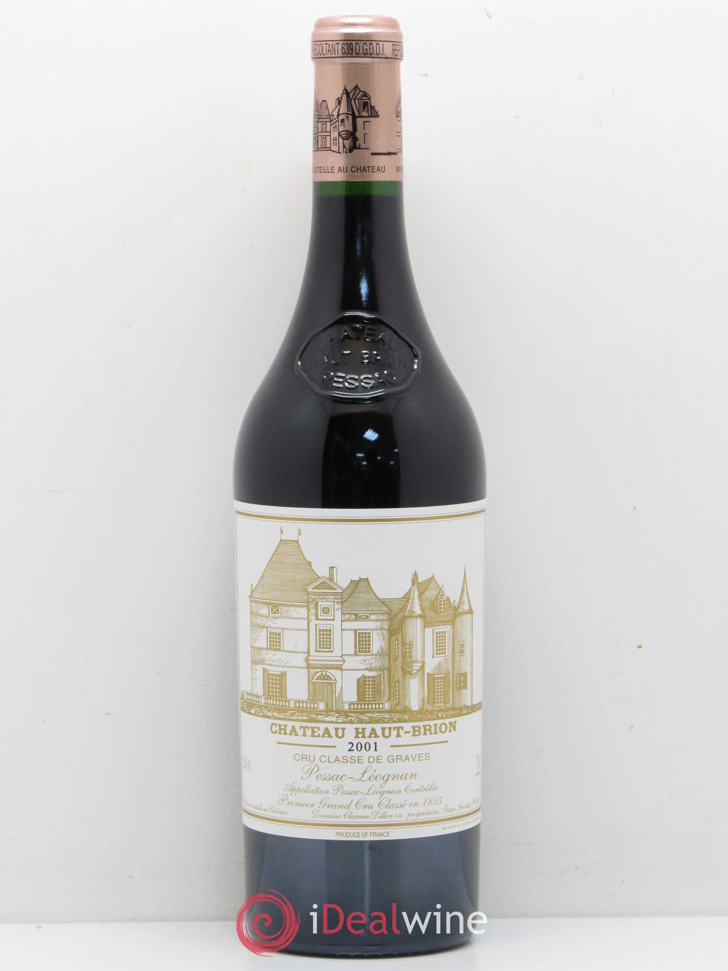 Château Haut Brion 1er Grand Cru Classé 2001 - Lot de 1 bouteille - 0
