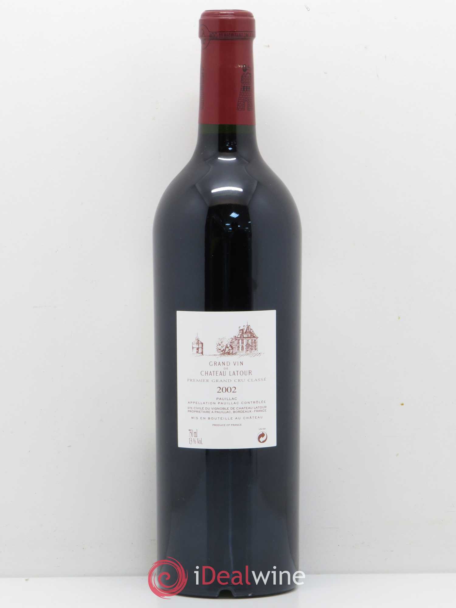 Château Latour 1er Grand Cru Classé 2002 - Lot de 1 bouteille - 1